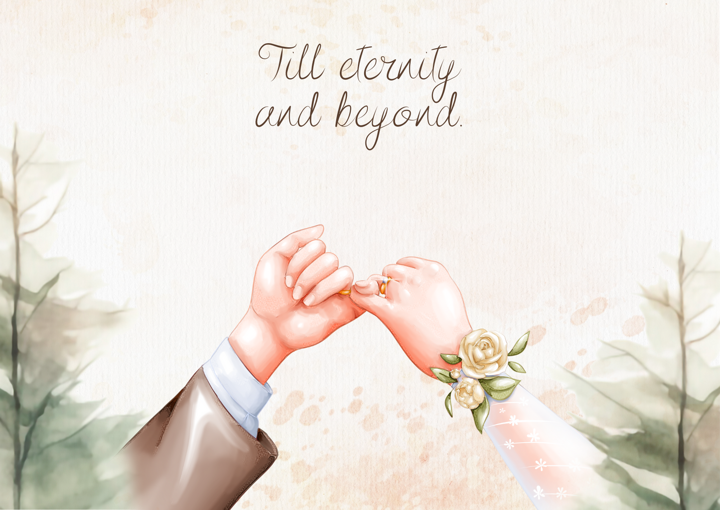 The Dreamer's Bookshop "Till Eternity" Wedding Card - The Dreamer's Bookshop.