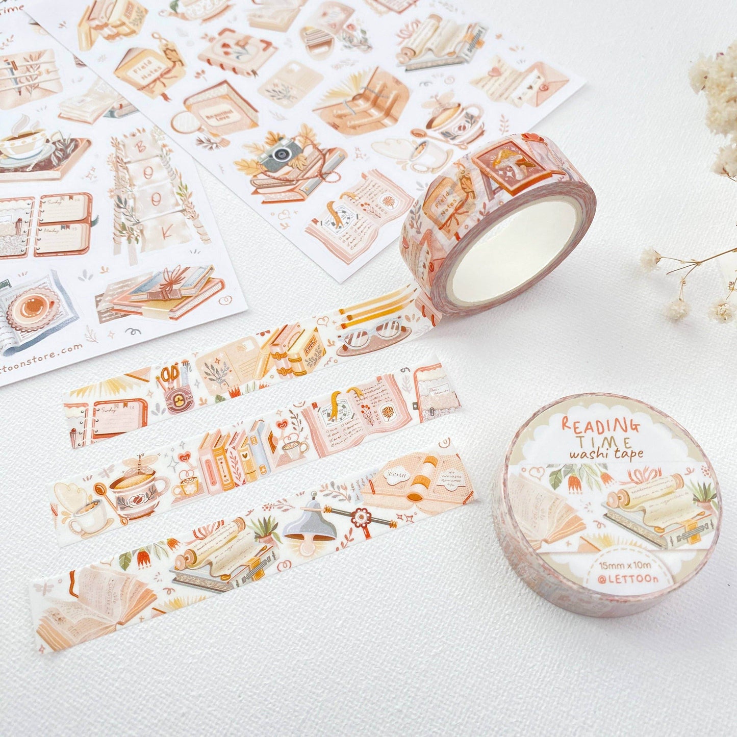 LETTOOn - Washi Tape - Leestijd - The Dreamer's Bookshop.