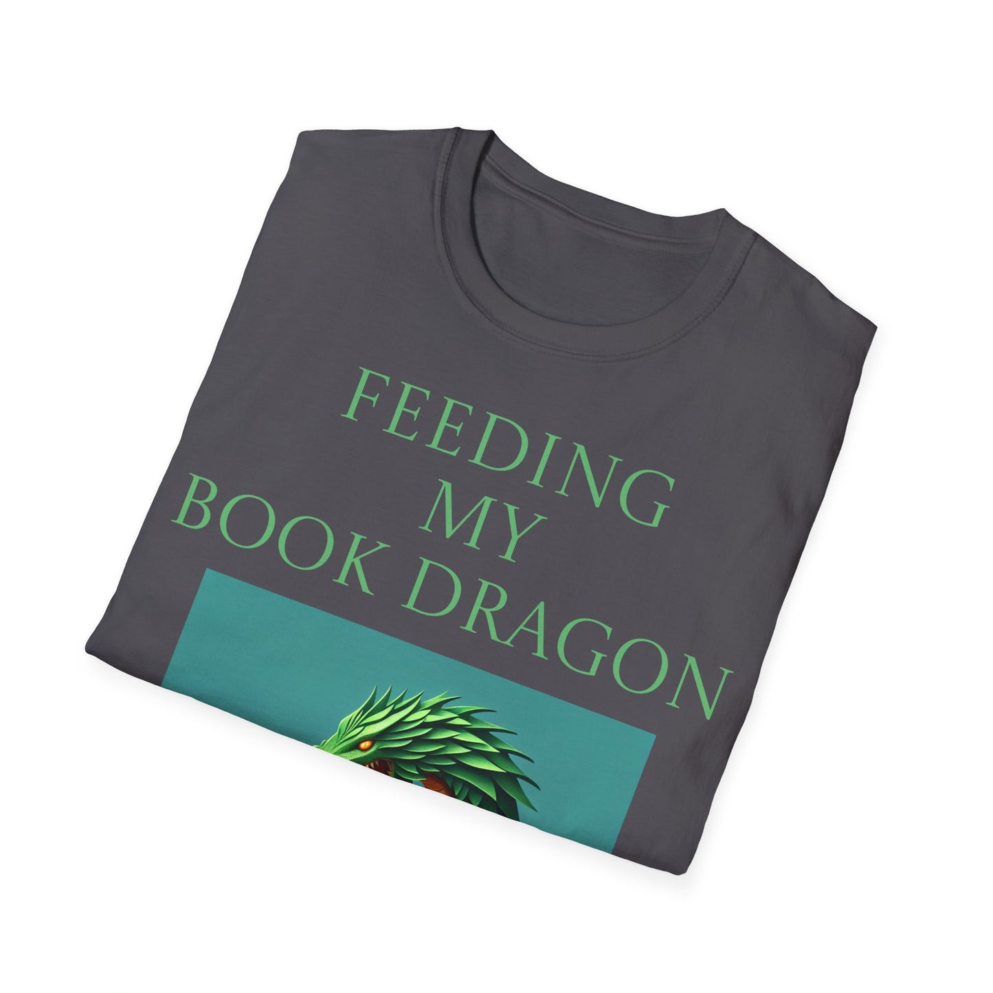 Unisex -Inspired T-Shirt - "Book Dragon" - Perfect for Book Lovers - The Dreamer's Bookshop.
