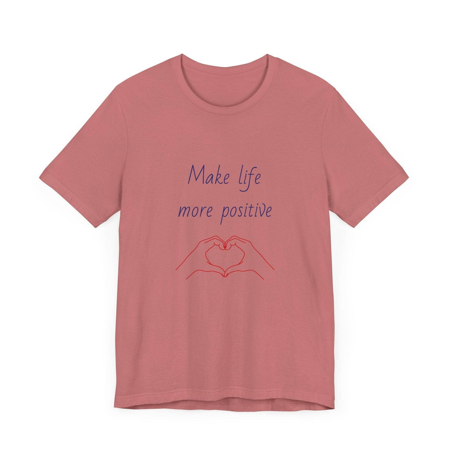 Positive Vibes Unisex Short Sleeve Tee - Make Life More Positive - The Dreamer's Bookshop.