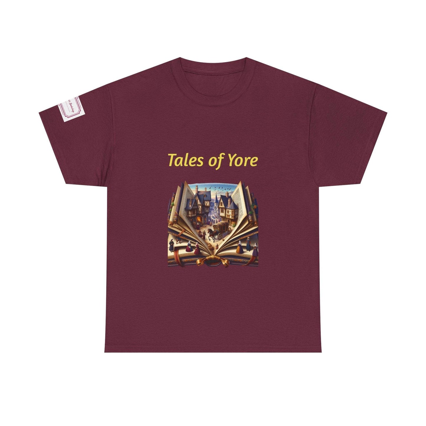 Tales of Yore - Graphic Unisex Heavy Cotton Tee - Historical Books - The Dreamer's Bookshop.