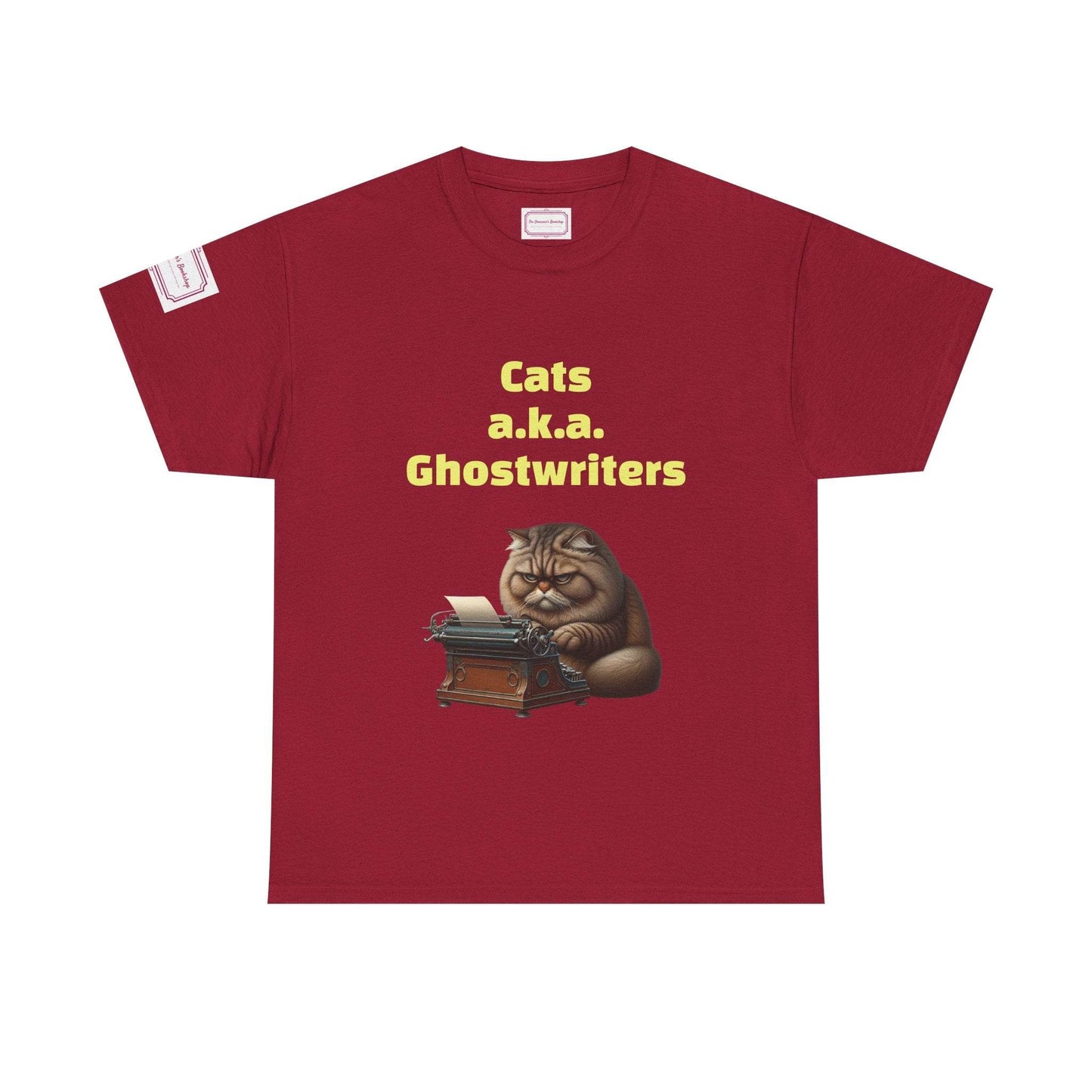 Cats Ghostwriters - Unisex Heavy Cotton Tee - Perfect for Book Lovers - The Dreamer's Bookshop.