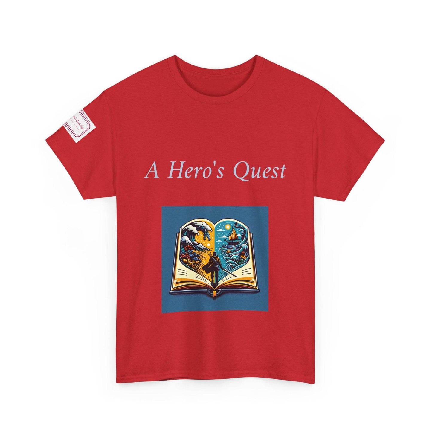 Adventure - Graphic Unisex Heavy Cotton Tee - Hero's Quest - The Dreamer's Bookshop.