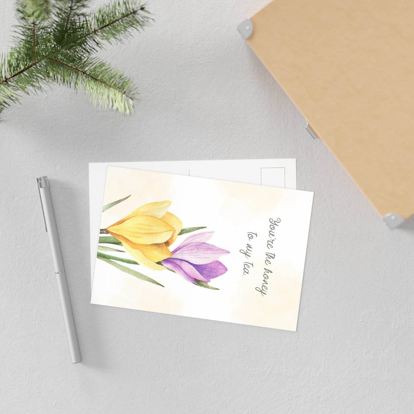 The Dreamer's Bookshop Affection "You're the Honey" Art Print Card - The Dreamer's Bookshop.
