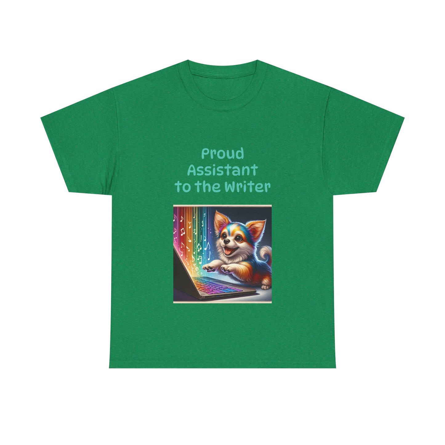 Book Lover's Unisex Heavy Cotton Tee - "Assistant Writer" - The Dreamer's Bookshop.