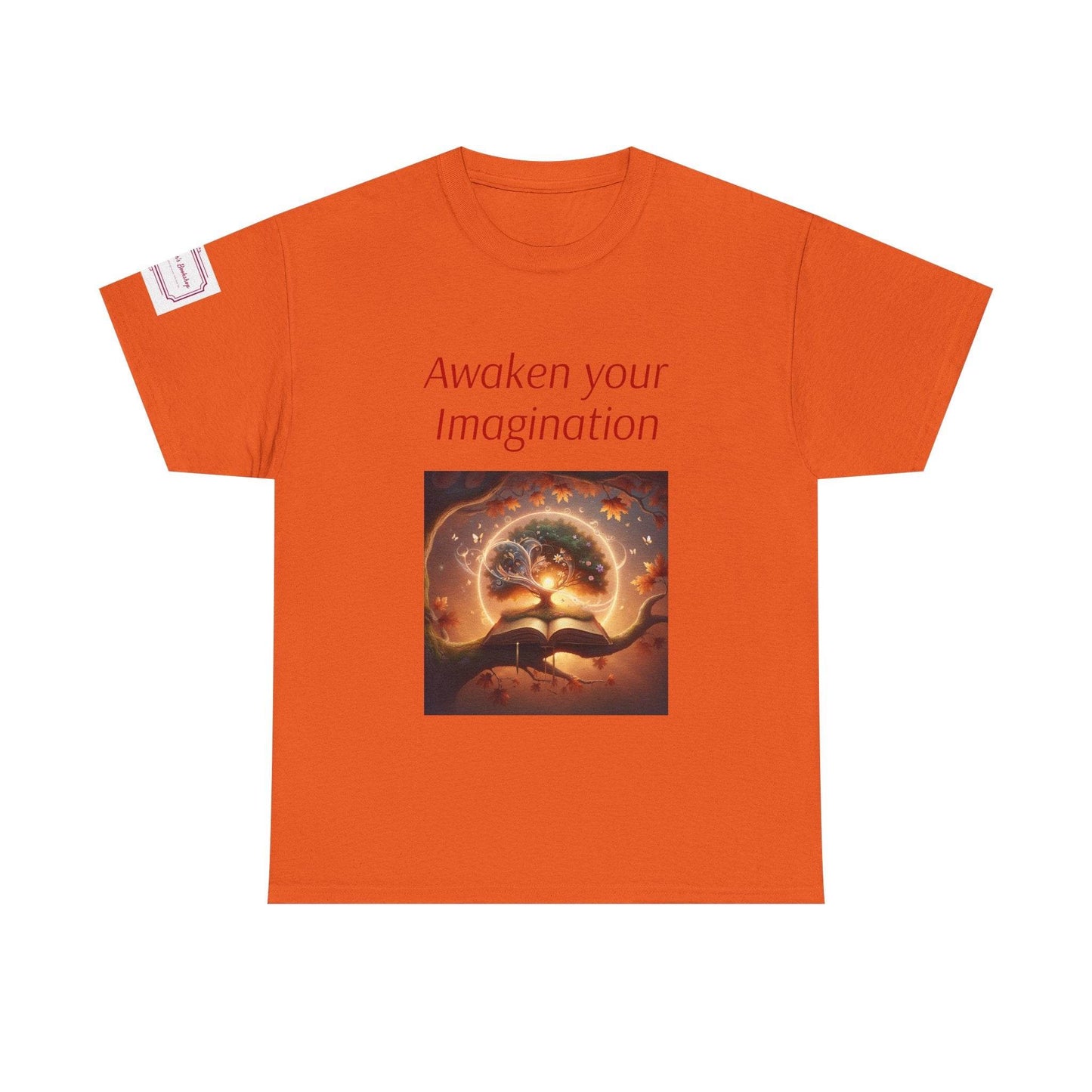 Awaken Your Imagination Unisex Heavy Cotton Tee - Inspiring Graphic T-Shirt for Creative Souls - The Dreamer's Bookshop.