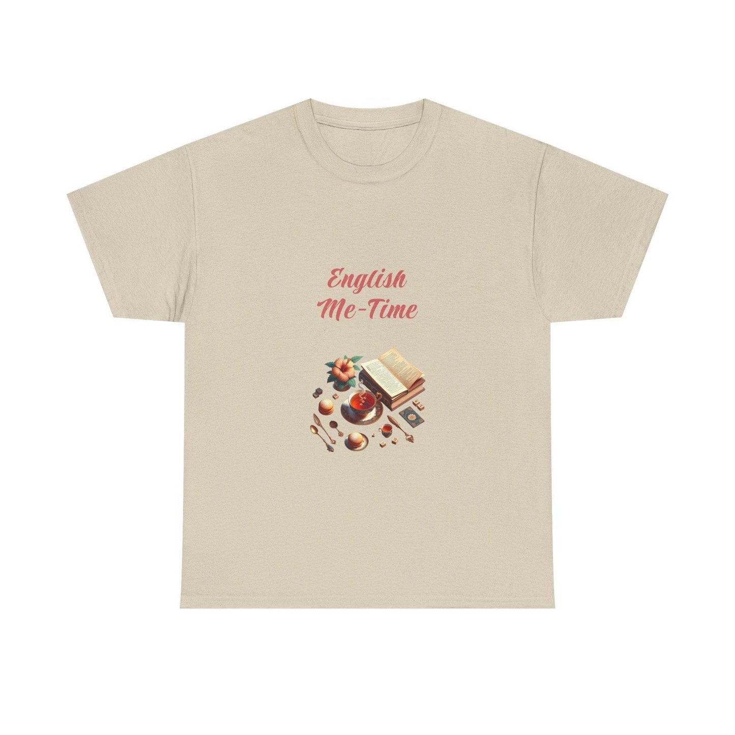 English Me-Time - Unisex Heavy Cotton Tee for Book Lovers - The Dreamer's Bookshop.