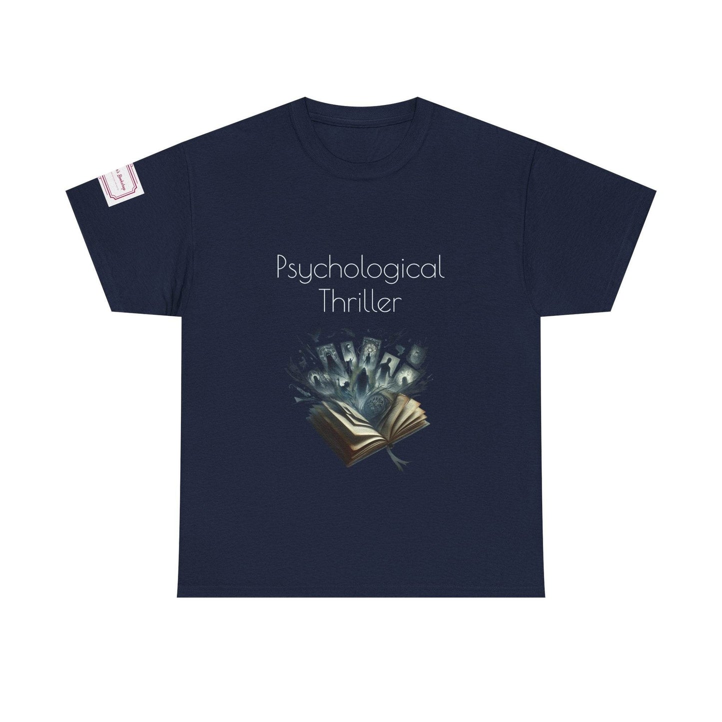 Fiction - Graphic Unisex Heavy Cotton Tee - Psychological Thriller - The Dreamer's Bookshop.