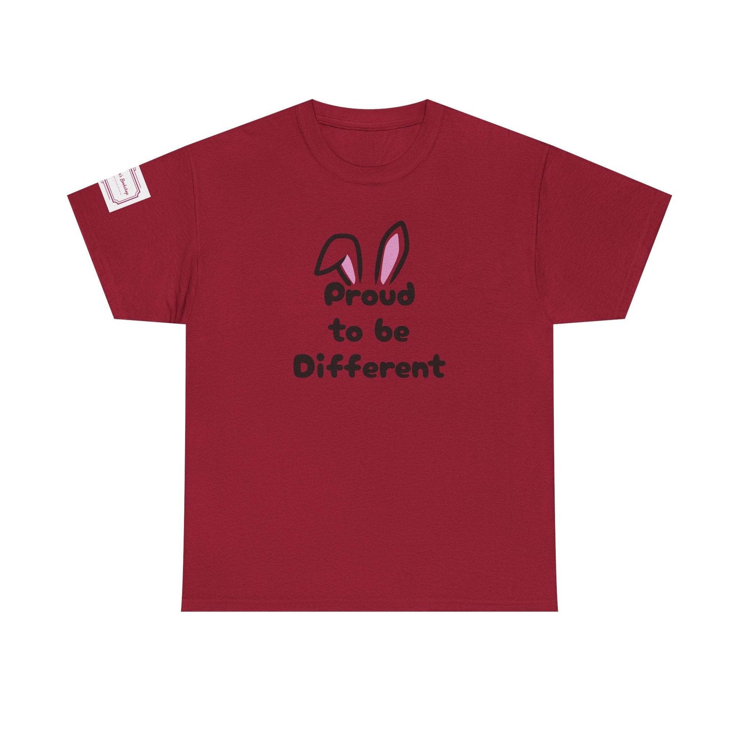 Proud to be Different Unisex Heavy Cotton Tee - Celebrate Individuality - The Dreamer's Bookshop.