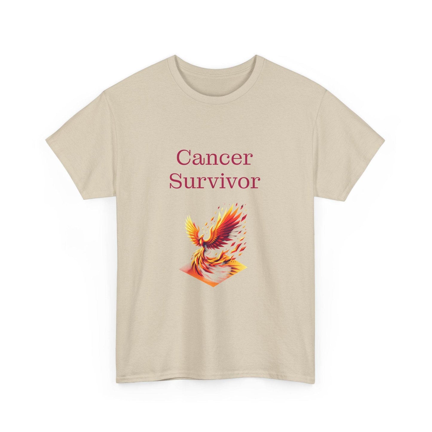 Cancer Survivor Unisex Heavy Cotton Tee - Inspirational Battle T-Shirt - The Dreamer's Bookshop.