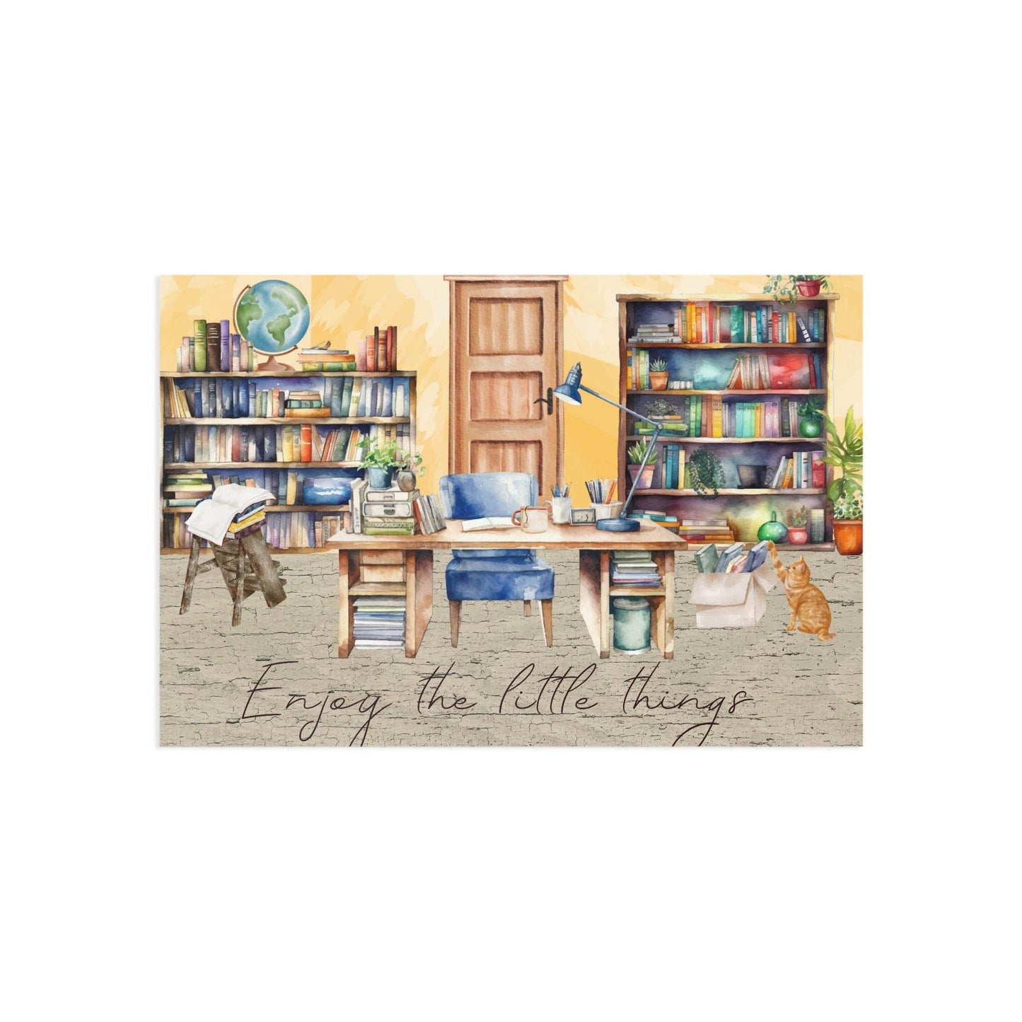 The Dreamer's Bookshop "Work place" Enjoy the Little Things Card - The Dreamer's Bookshop.