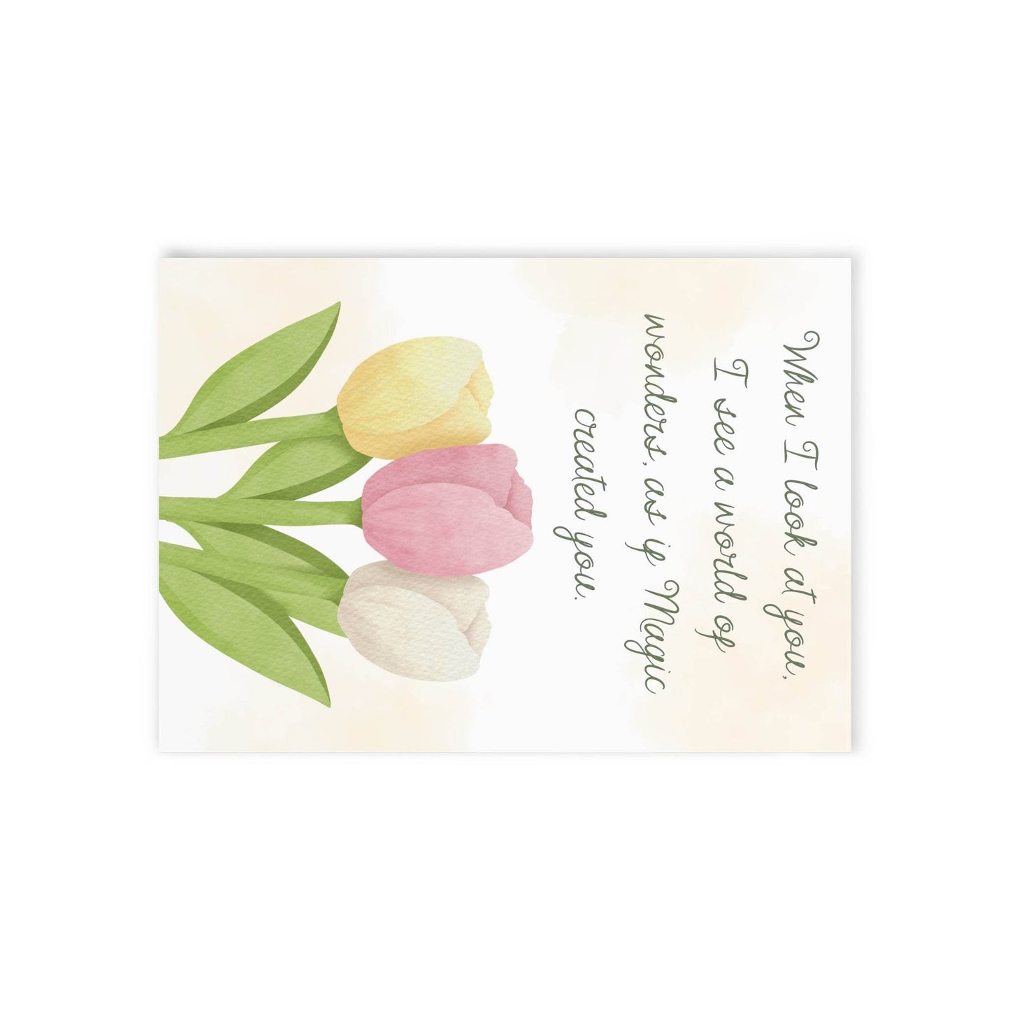 The Dreamer's Bookshop Affection "When I Look" Art Print Card - The Dreamer's Bookshop.