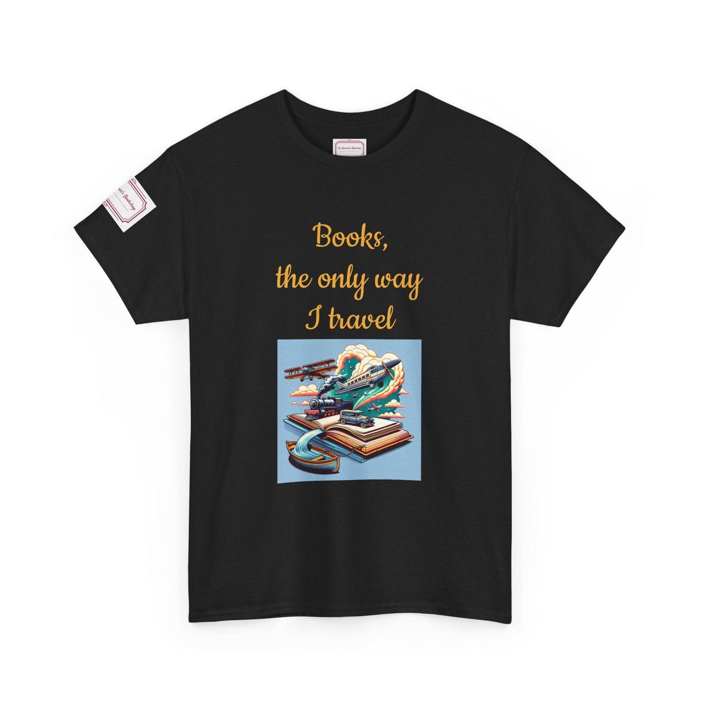 Travel - Unisex Heavy Cotton Tee - Perfect for Book Lovers - The Dreamer's Bookshop.
