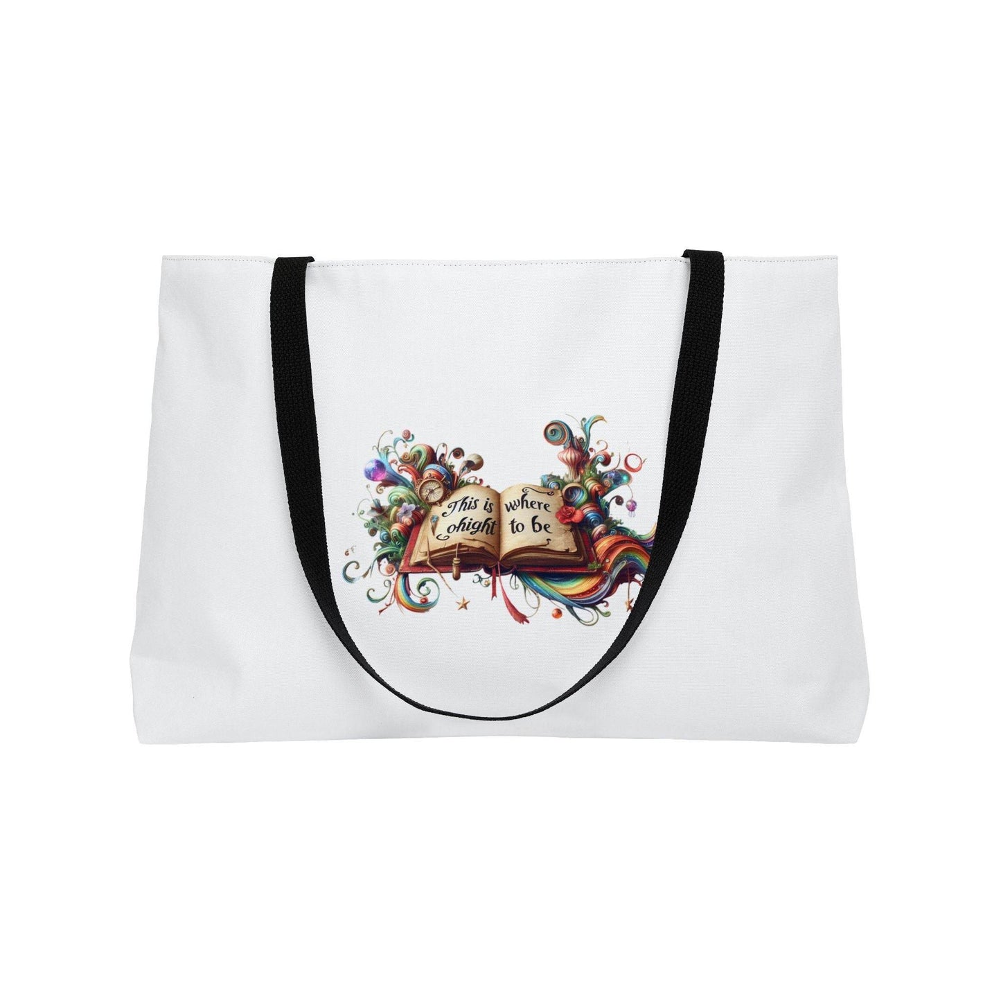 Durable Artistic Weekender Tote Bag for Book Lovers - The Dreamer's Bookshop.