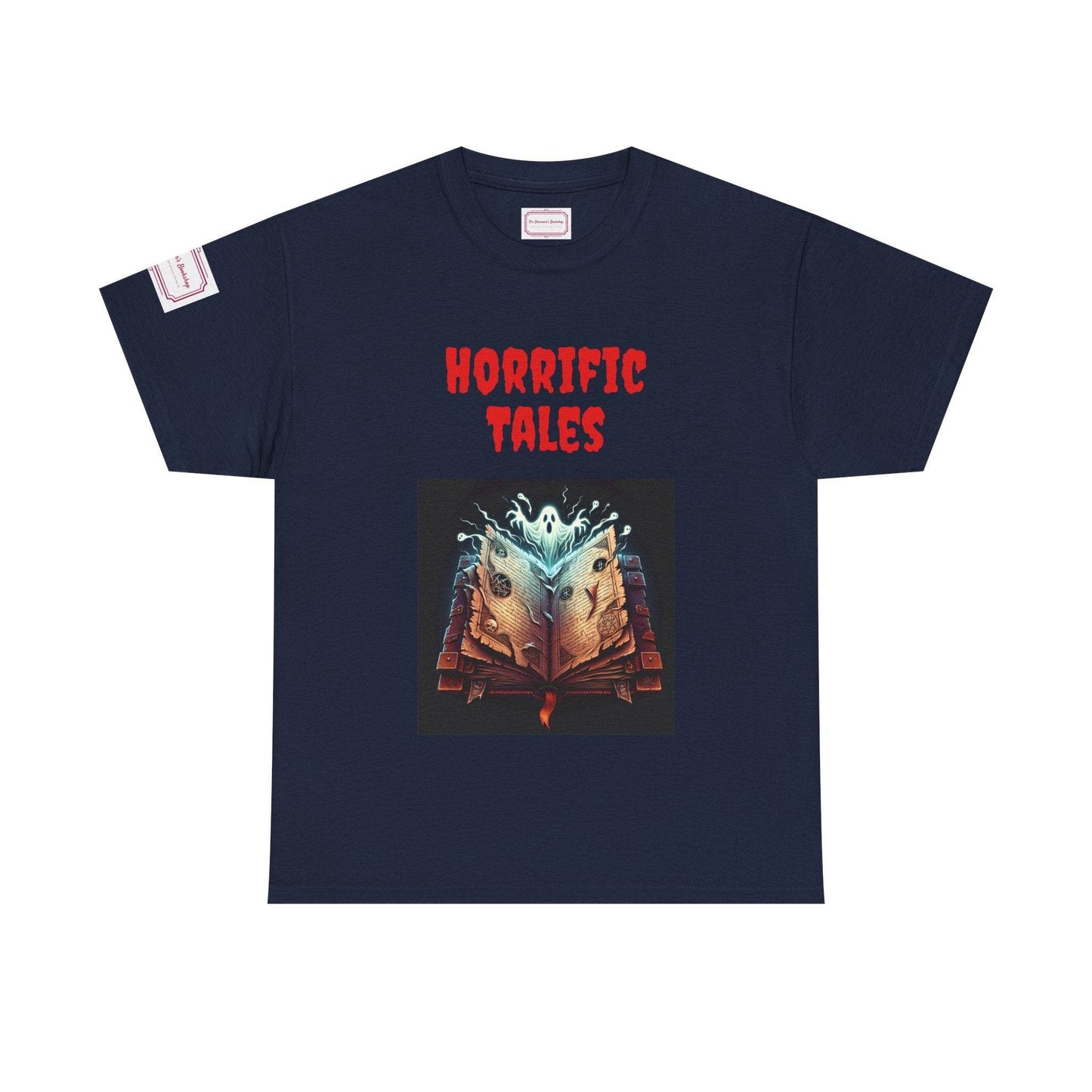Horrific Tales - Unisex Heavy Cotton Tee - Perfect for Book Lovers - The Dreamer's Bookshop.