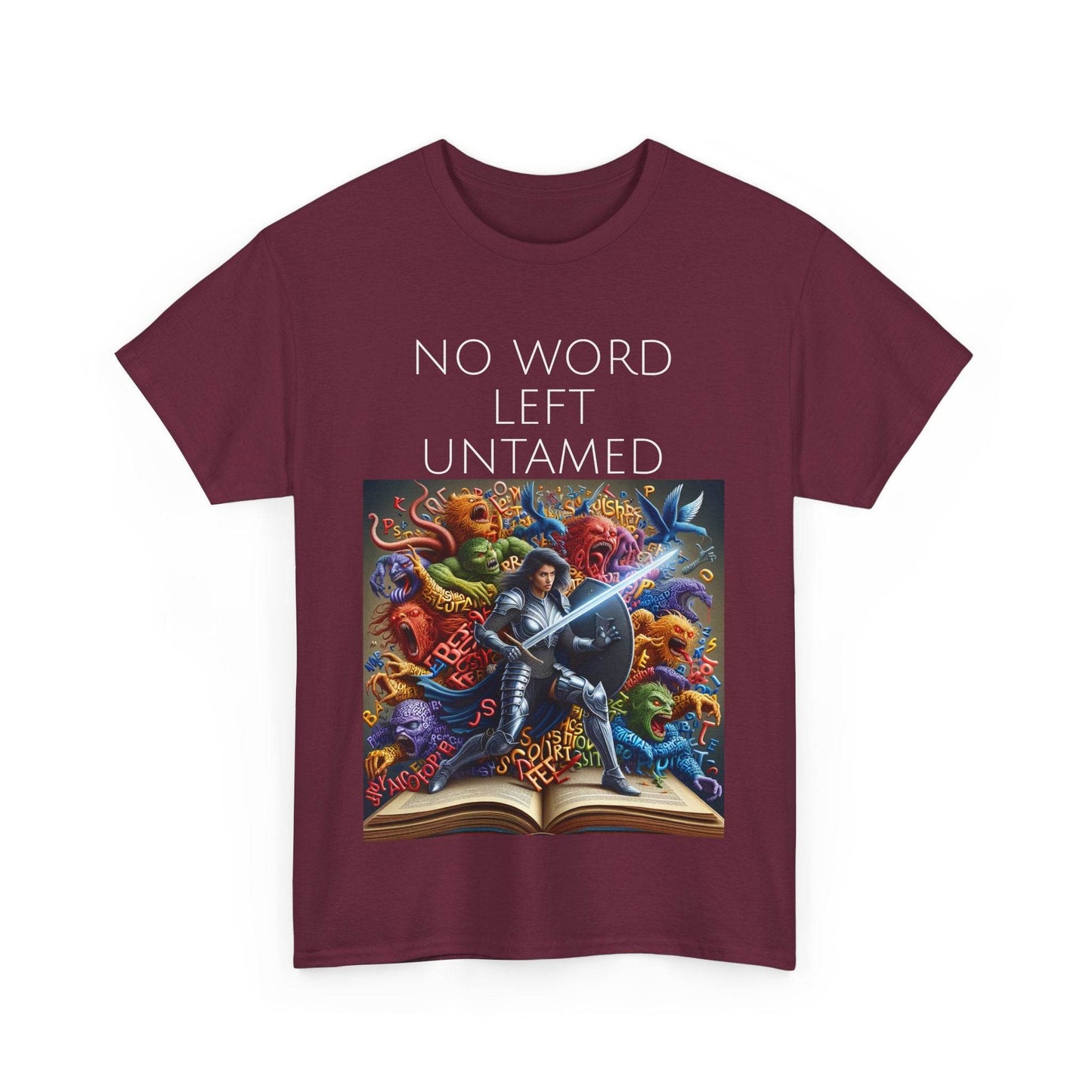 No Word - Unisex Heavy Cotton Tee - Creative Writer's Apparel - The Dreamer's Bookshop.