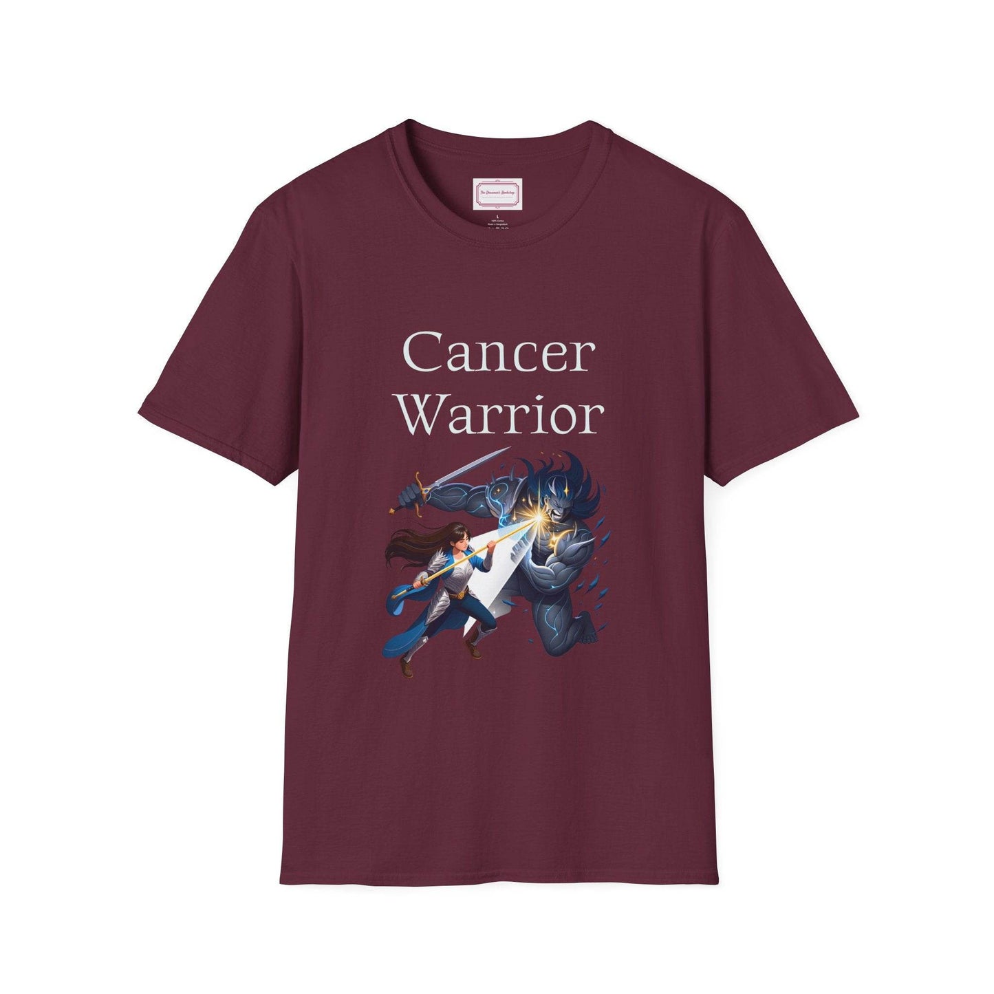 Cancer Warrior Unisex Softstyle T-Shirt - Embrace Your Battles - The Dreamer's Bookshop.