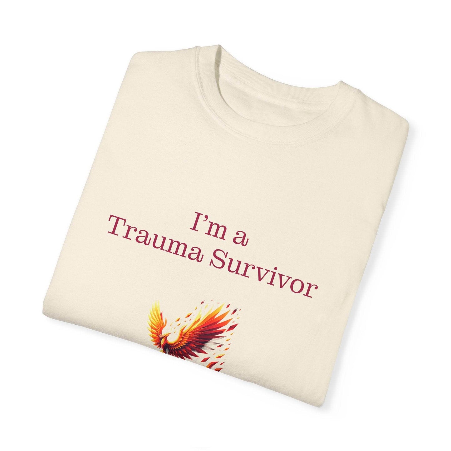 Trauma Survivor Unisex Garment-Dyed T-Shirt - Empowering Supportive Apparel - The Dreamer's Bookshop.