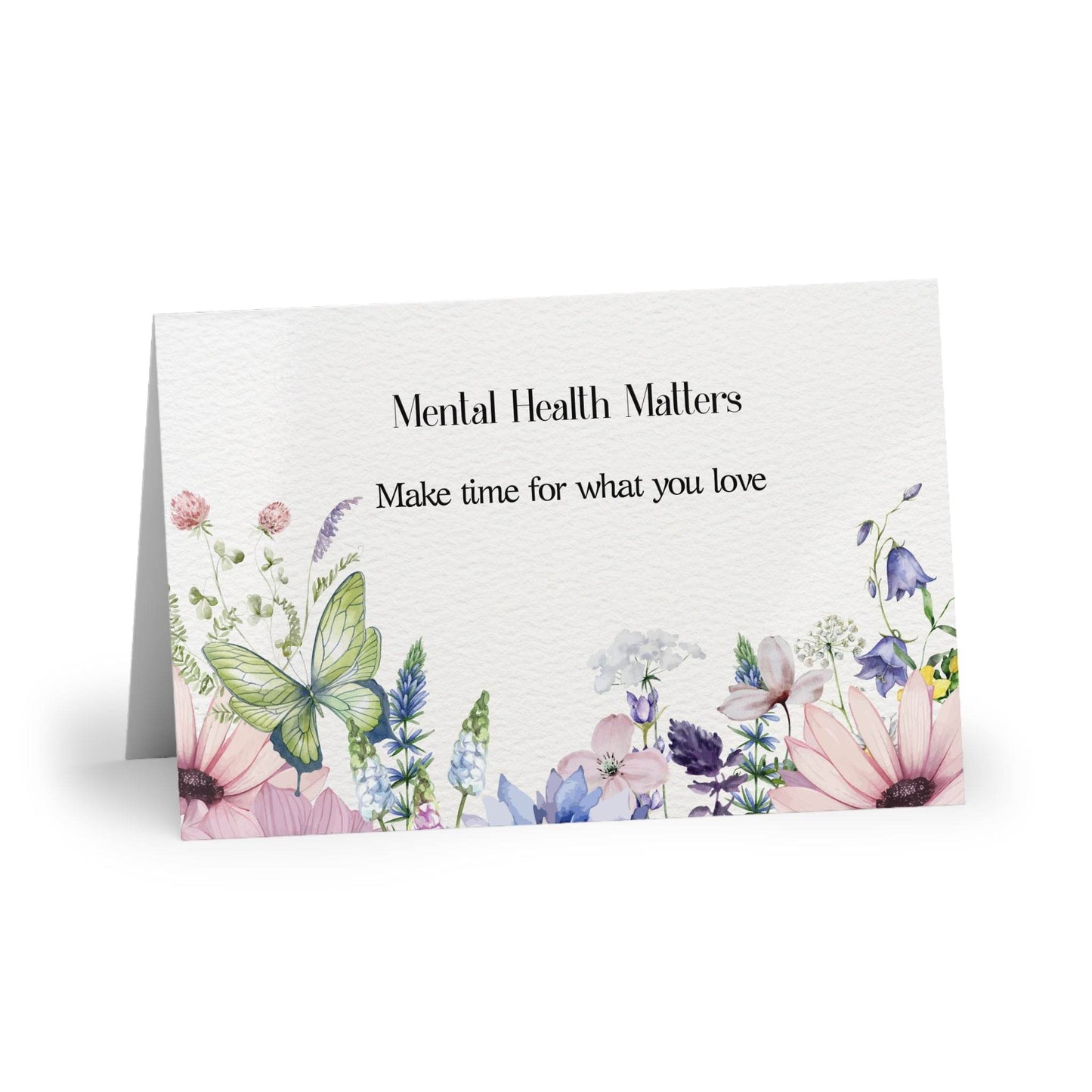 Watercolor "Make Time" Mental Health Matters Art Print - The Dreamer's Bookshop.