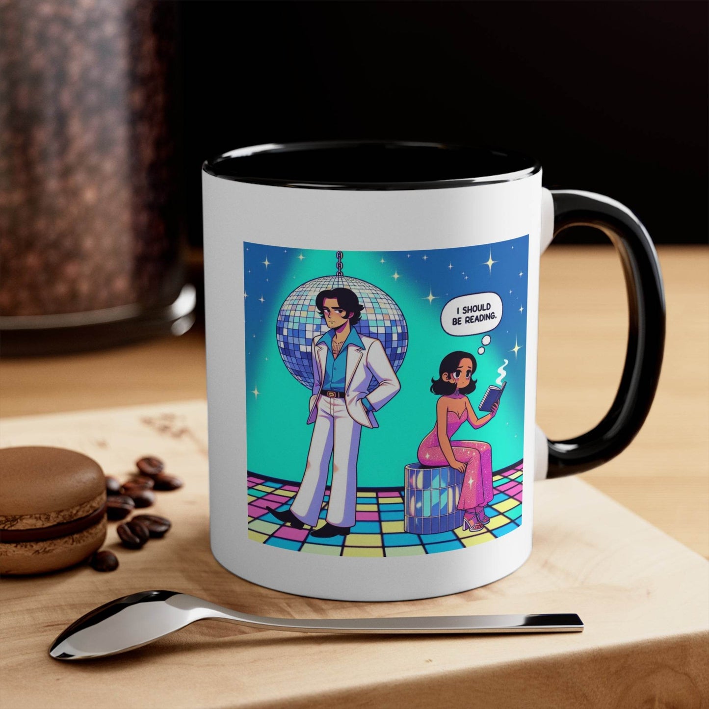 I should be reading Mug - 11oz Fun Coffee Cup for Happy Vibes - The Dreamer's Bookshop.