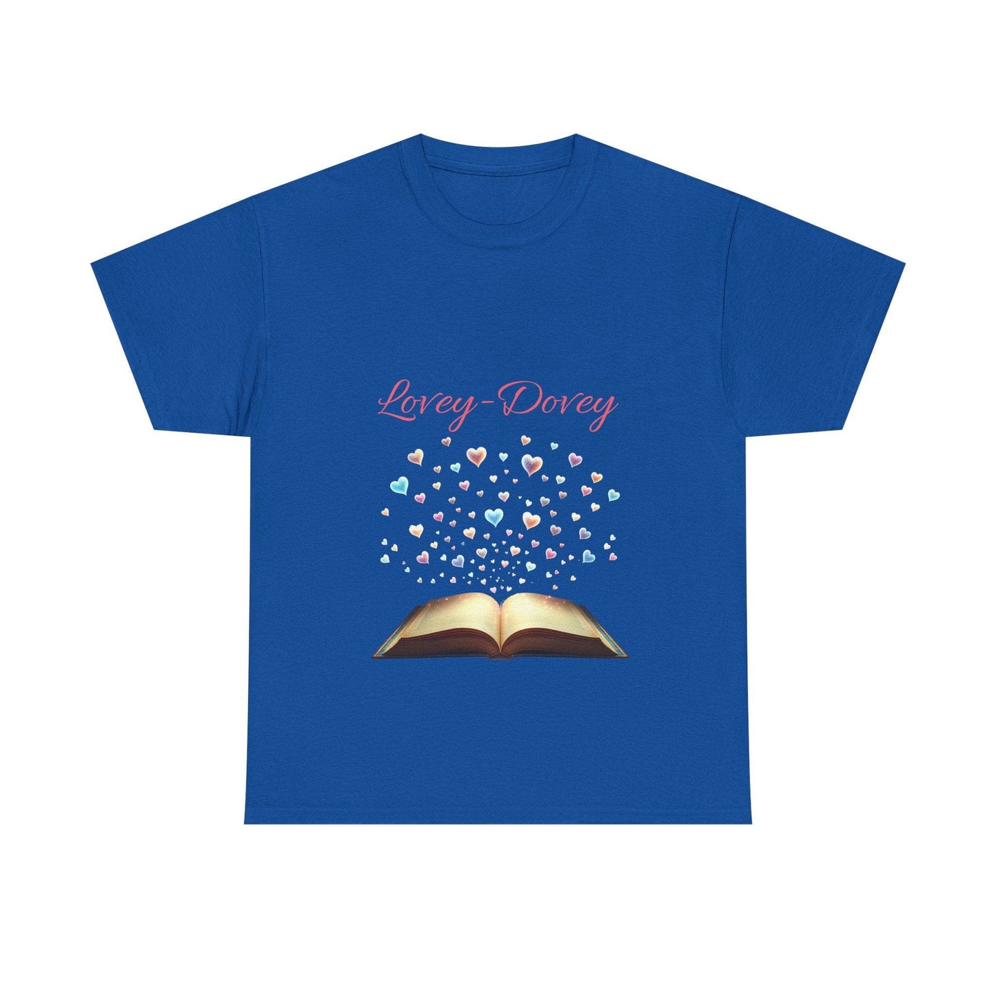 Lovey - Dovey - Unisex Heavy Cotton Tee - Sweet Romance - The Dreamer's Bookshop.