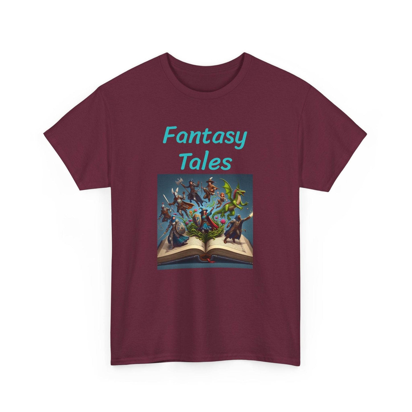 Magic - Graphic Tee - Unisex Heavy Cotton T-Shirt - Fantasy Tales - The Dreamer's Bookshop.