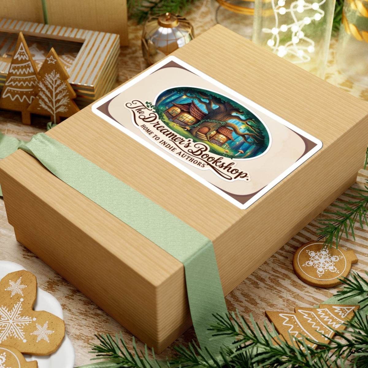 Home to Indie Authors Kiss-Cut Stickers | Book Lover Gift | Literary Decor - The Dreamer's Bookshop.