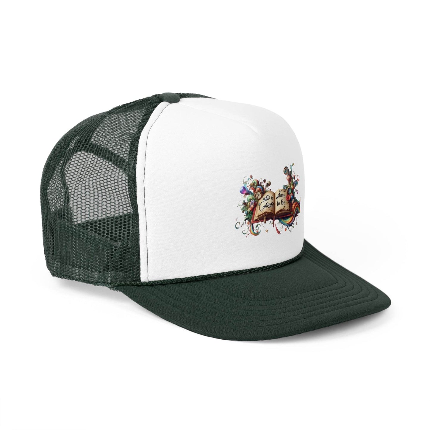 Colorful Inspirational Trucker Cap - ''This is where I ought to be'' Design - The Dreamer's Bookshop.