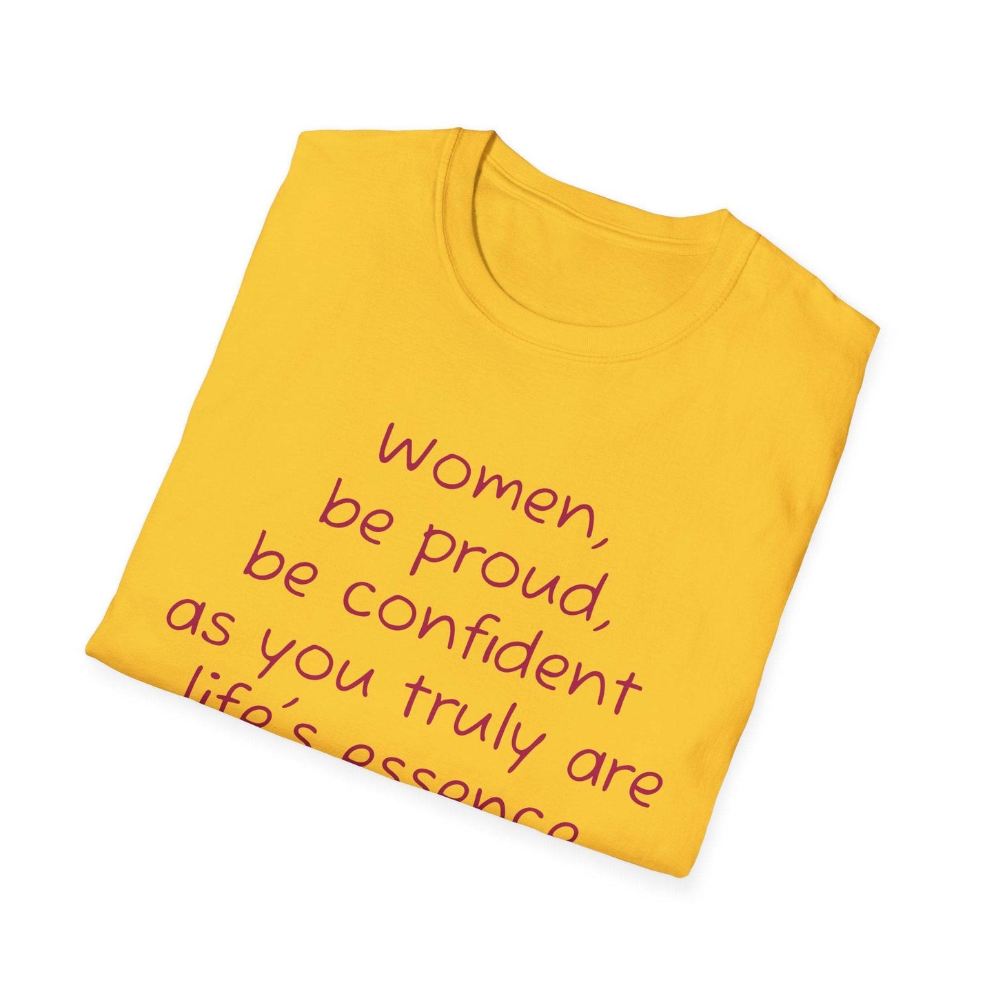 Inspirational Unisex Softstyle T-Shirt - 'Women' Motivational Design - The Dreamer's Bookshop.