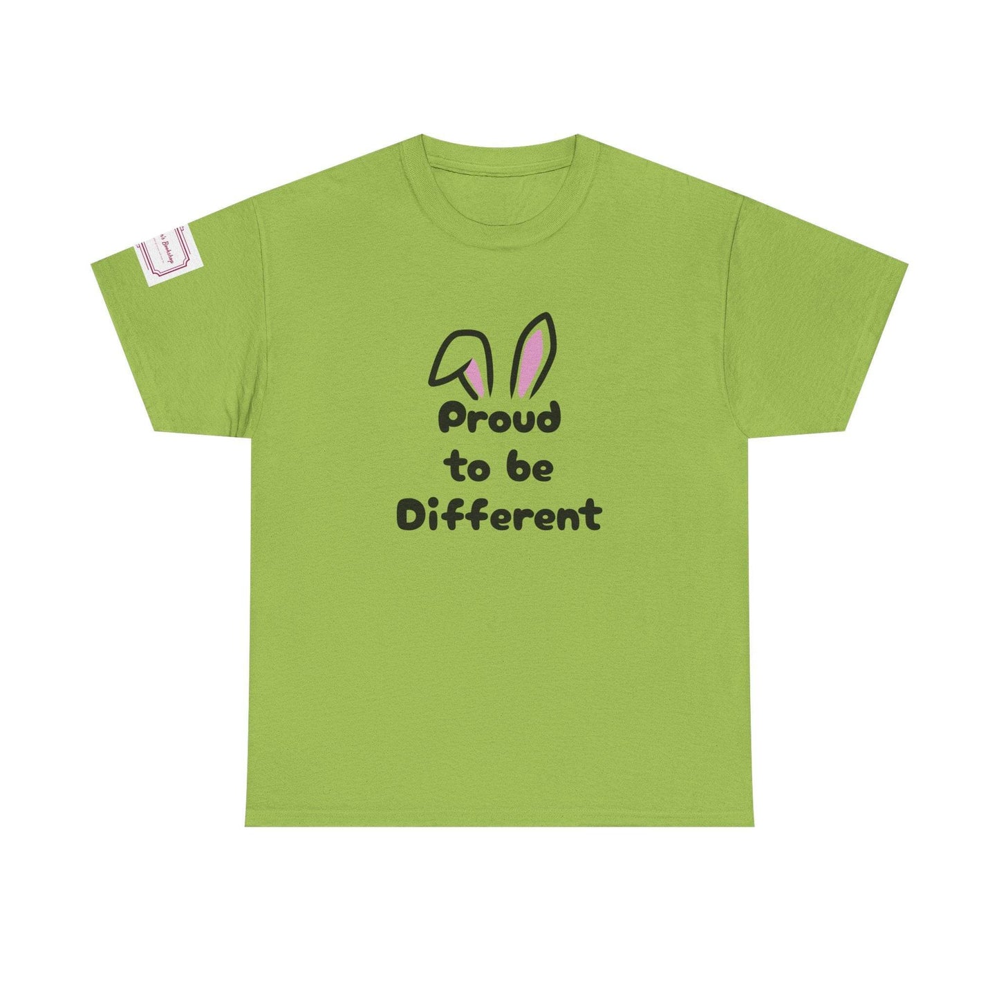 Proud to be Different Unisex Heavy Cotton Tee - Fun & Inclusive Graphic T-Shirt - The Dreamer's Bookshop.