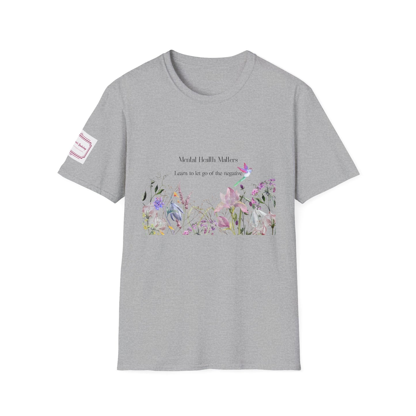 Inspirational Unisex T-Shirt - Mental Health "Let Go" - The Dreamer's Bookshop.