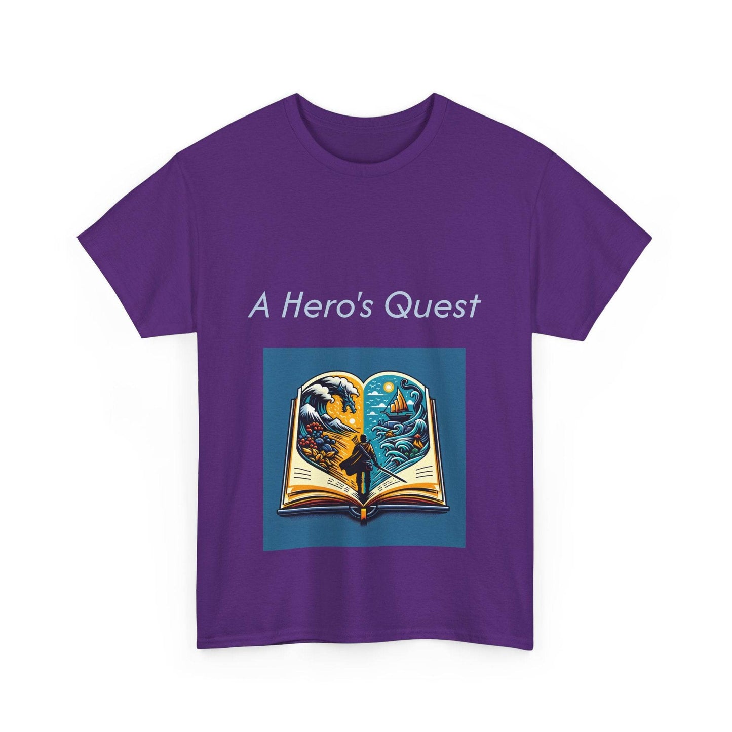 Adventurous - Unisex Heavy Cotton Tee - Hero's Quest - The Dreamer's Bookshop.