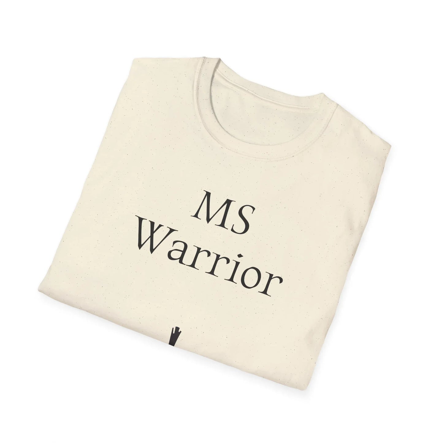 M.S. Warrior Unisex Softstyle T-Shirt - Empowering Graphic Tee for Women's Health Awareness - The Dreamer's Bookshop.
