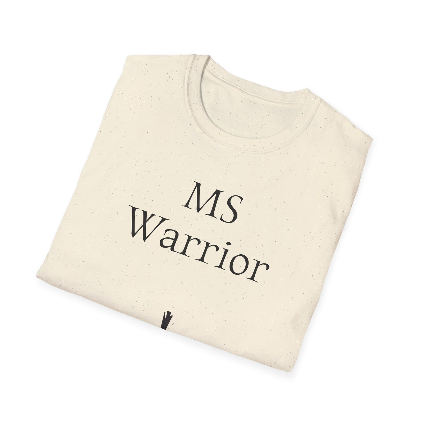 M.S. Warrior Unisex Softstyle T-Shirt - Empowering Graphic Tee for Women's Health Awareness