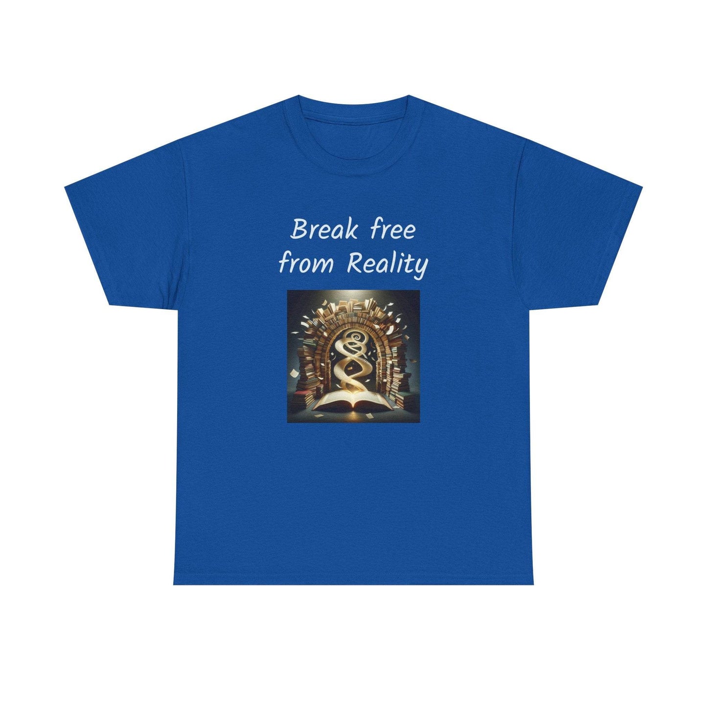 Break Free - Graphic Tee - Unisex Heavy Cotton T-Shirt - Book Lovers - The Dreamer's Bookshop.