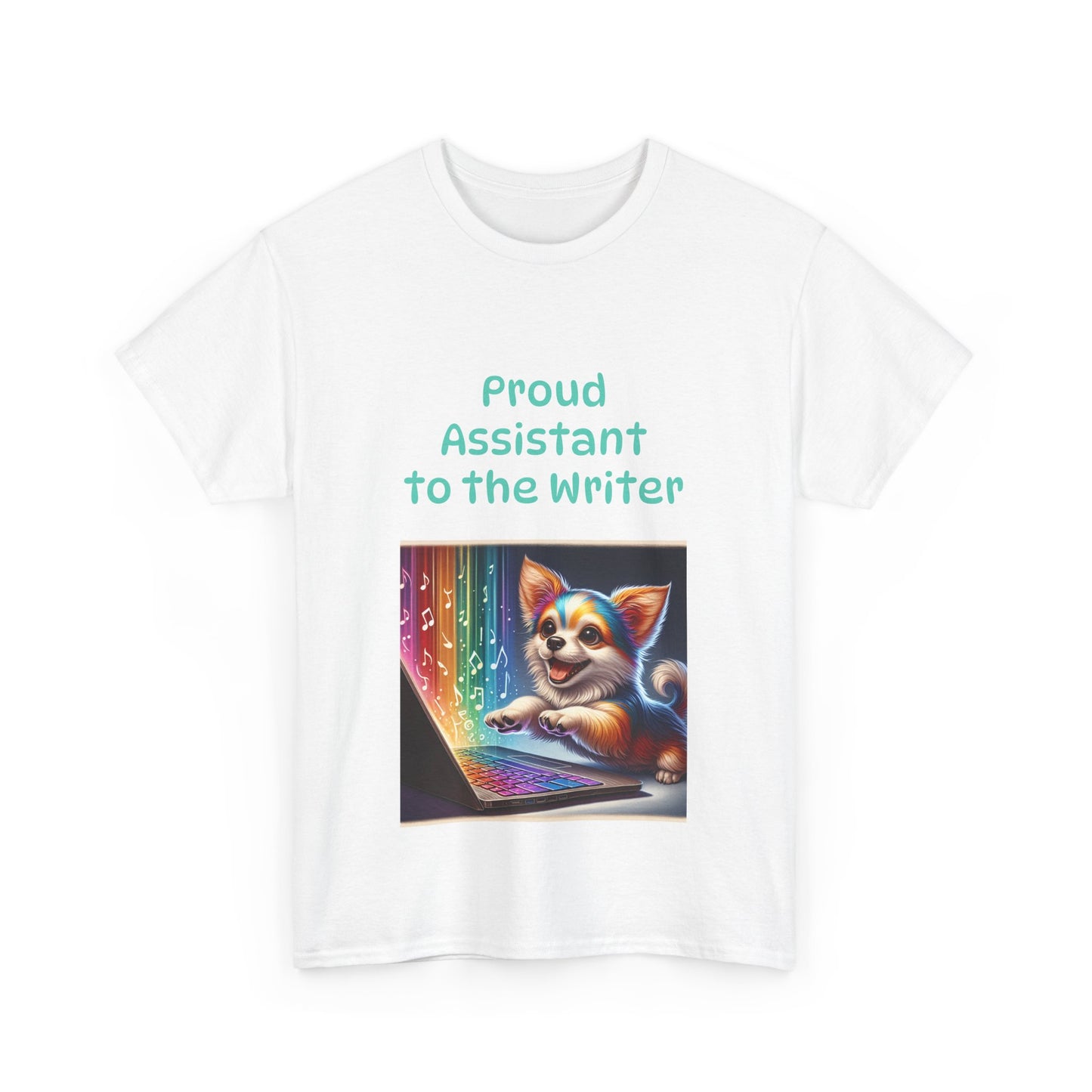 Book Lover's Unisex Heavy Cotton Tee - "Assistant Writer" - The Dreamer's Bookshop.