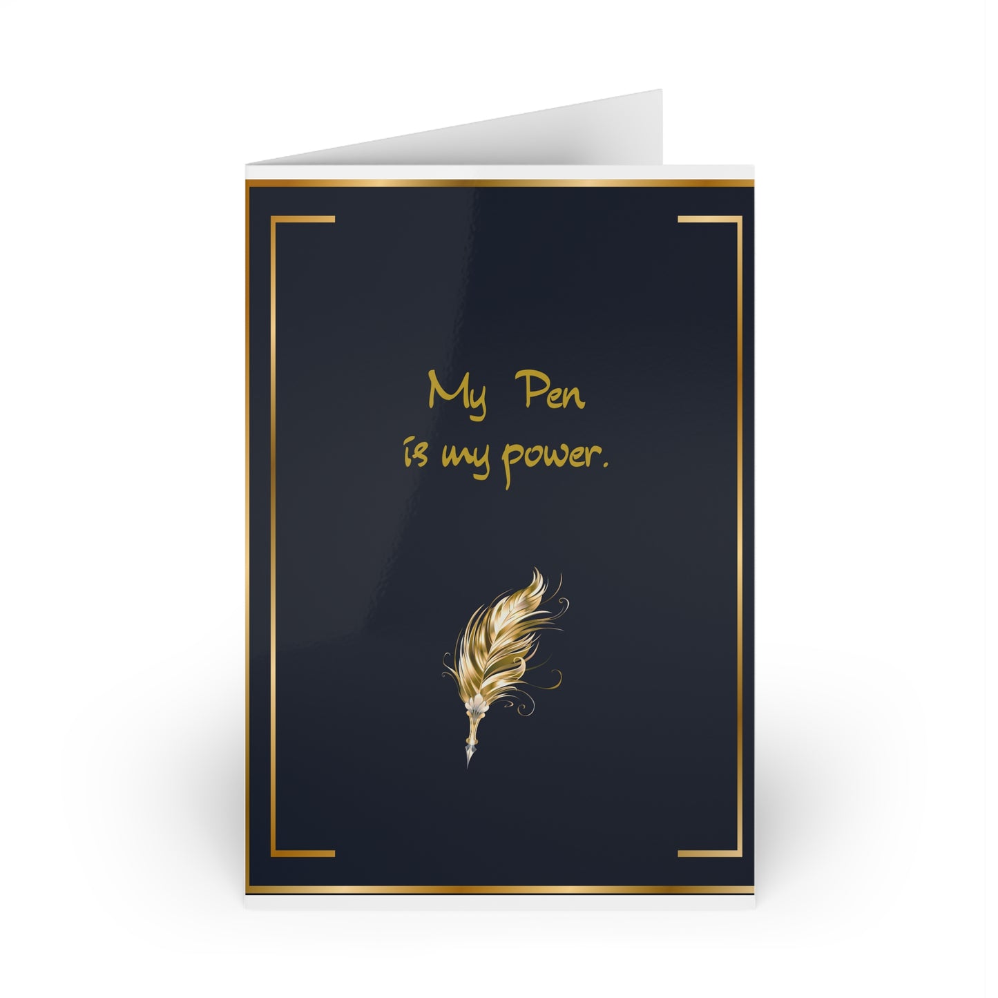 The Dreamer's Bookshop "My Pen is my Power" Art Print Card - The Dreamer's Bookshop.