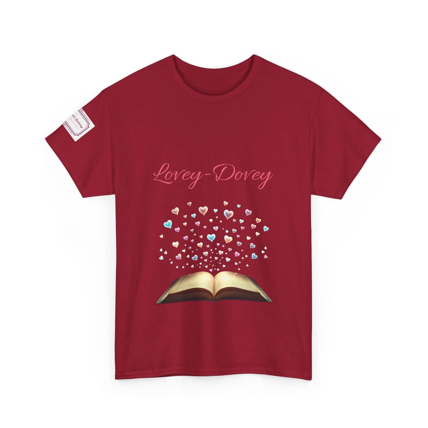 Lovey-Dovey - Graphic Unisex Heavy Cotton Tee - The Dreamer's Bookshop.