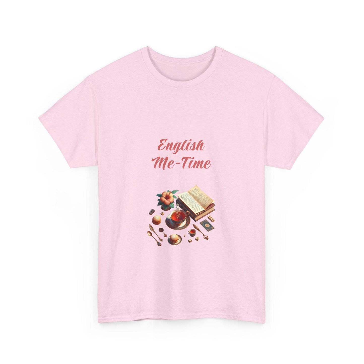 English Me-Time - Unisex Heavy Cotton Tee for Book Lovers - The Dreamer's Bookshop.