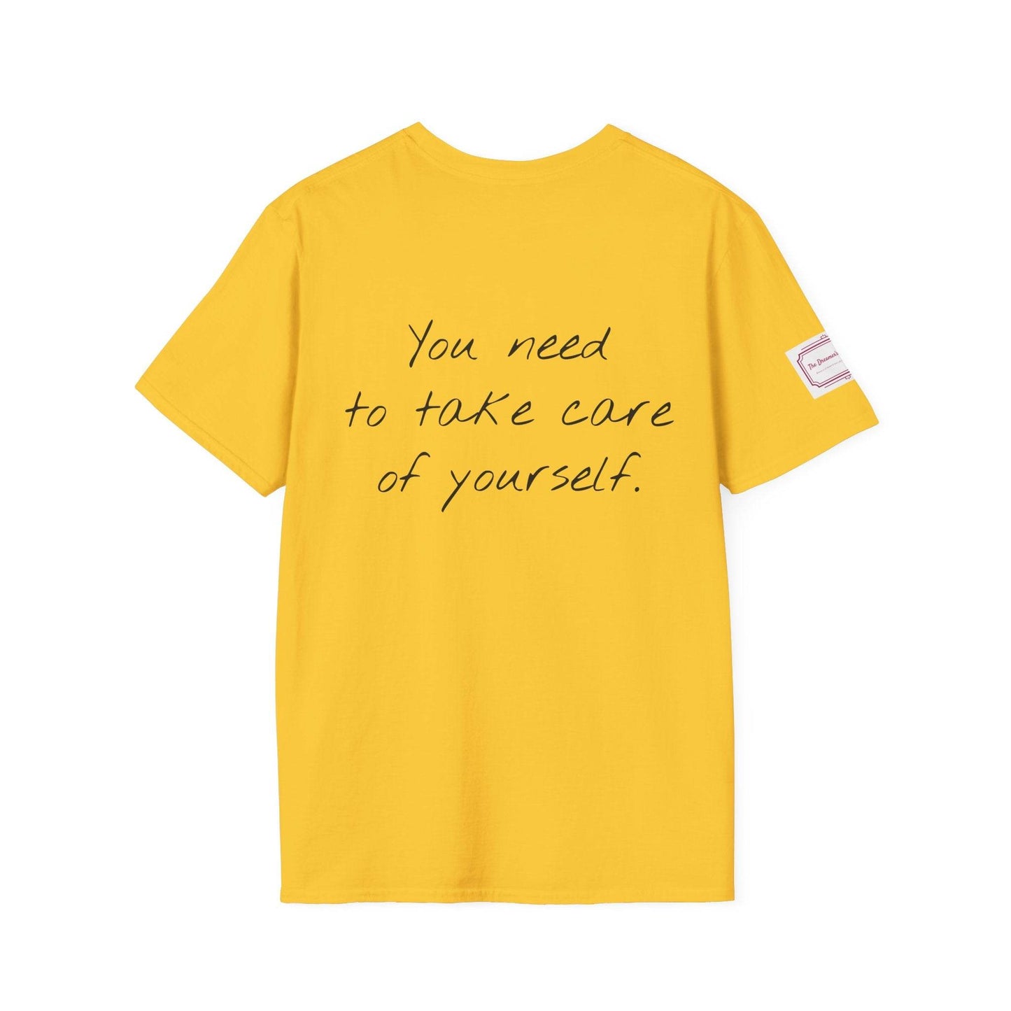 Unisex Softstyle T-Shirt - Take Care Design for Book Lovers - The Dreamer's Bookshop.