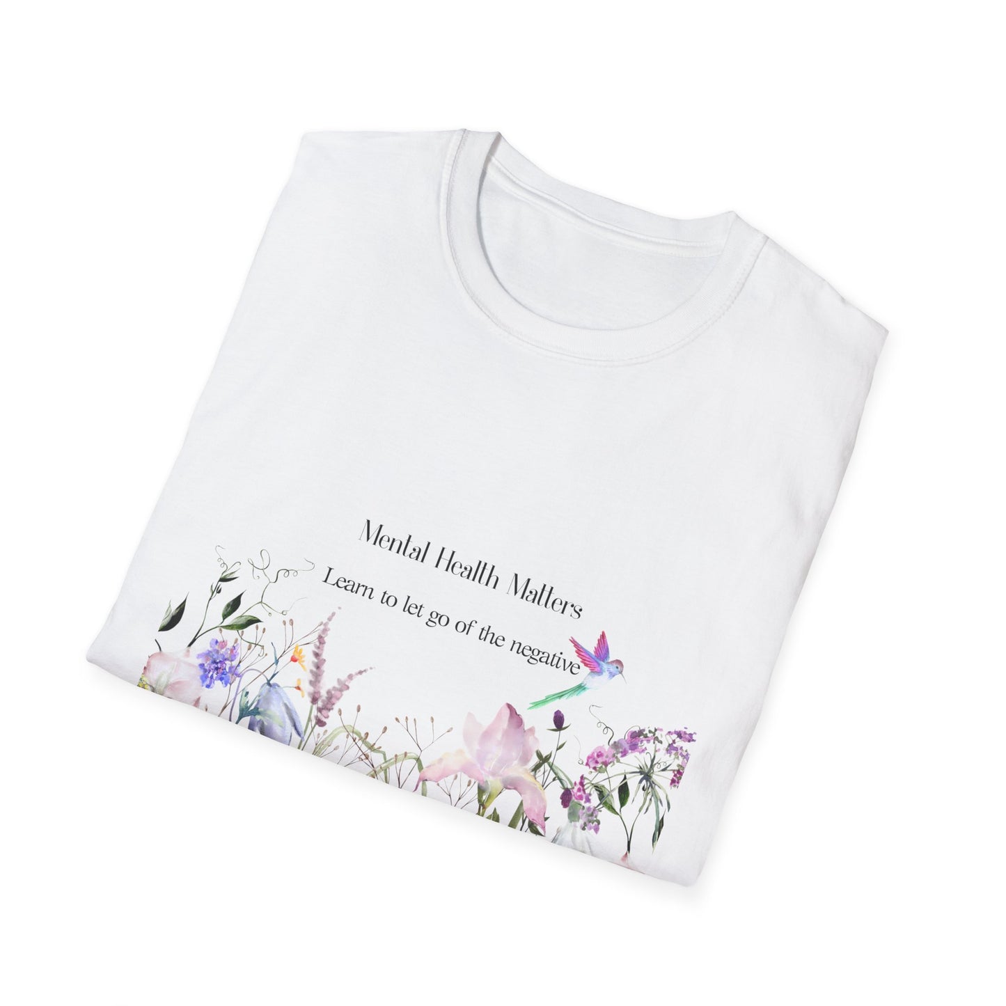 Inspirational Unisex T-Shirt - Mental Health "Let Go" - The Dreamer's Bookshop.