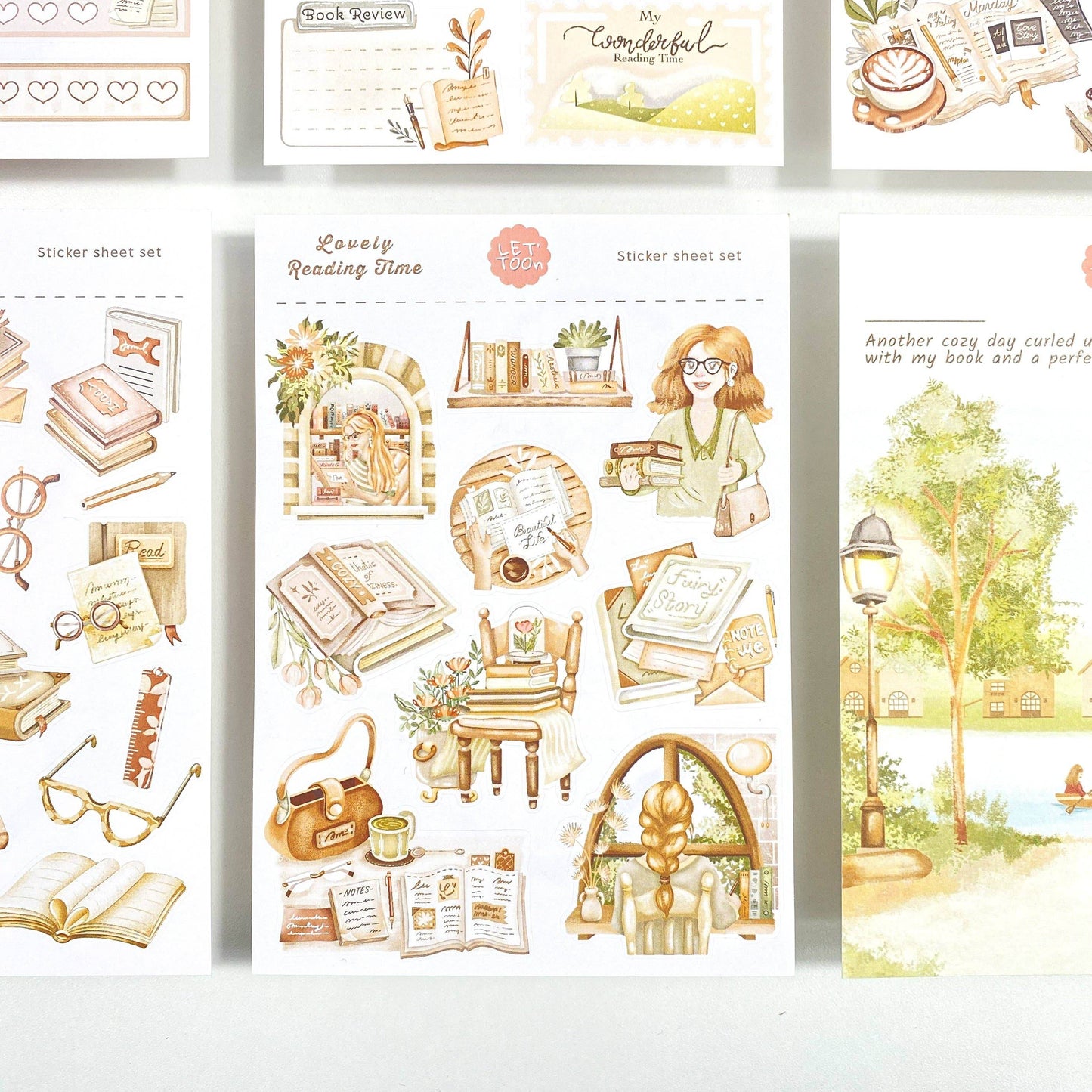 LETTOOn - Heerlijke leestijd - Stickerset - The Dreamer's Bookshop.