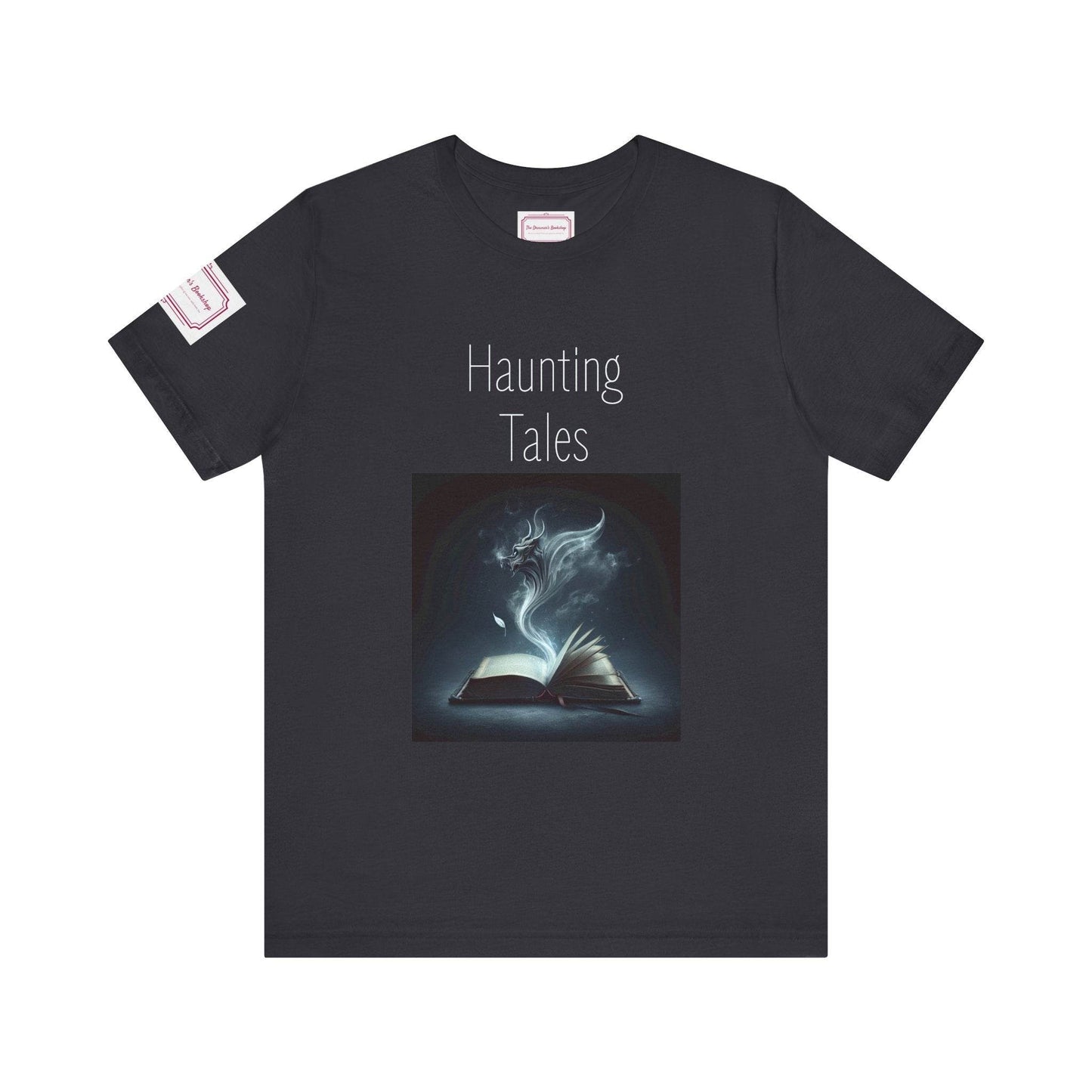 Haunting Tales Tee - Fun Short Sleeve Shirt for Writers & Book Lovers - The Dreamer's Bookshop.