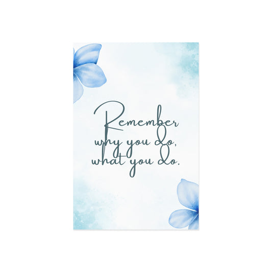 The Dreamer's Bookshop - Positive Affirmations "Remember Why" Card - The Dreamer's Bookshop.