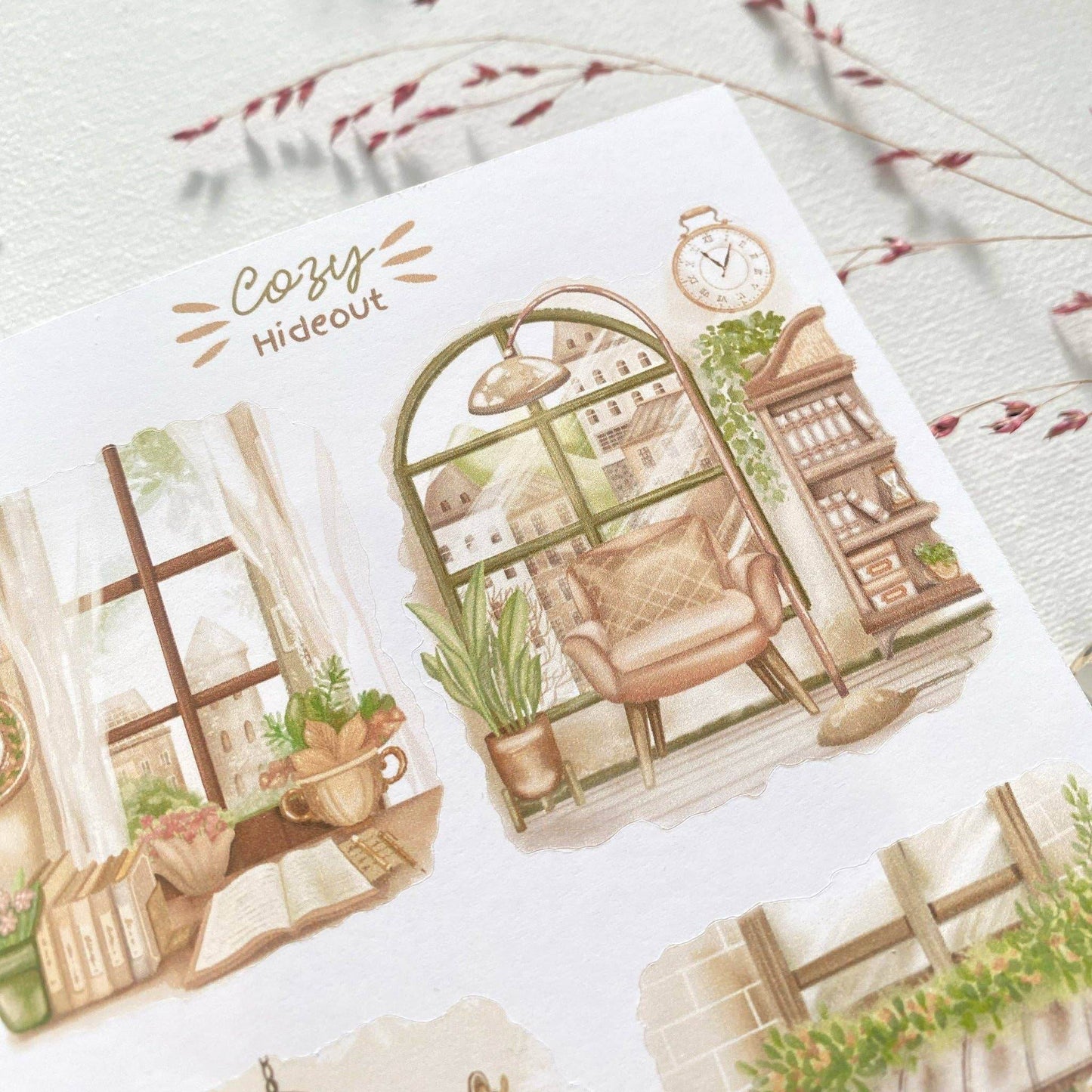 LETTOOn - Stickervel - Knusse Schuilplaats - The Dreamer's Bookshop.