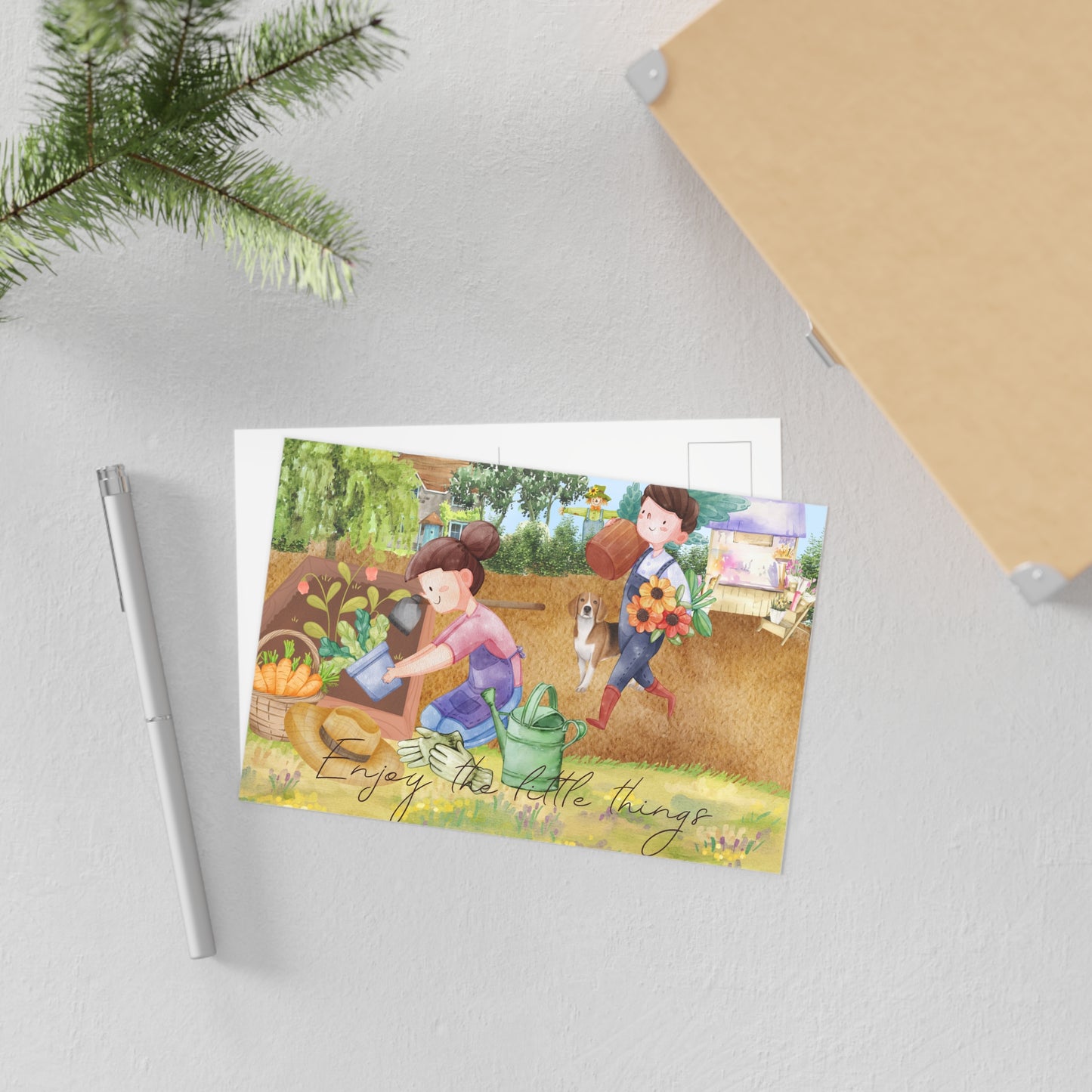 The Dreamer's Bookshop "Potager" Enjoy the Little Things Card - The Dreamer's Bookshop.