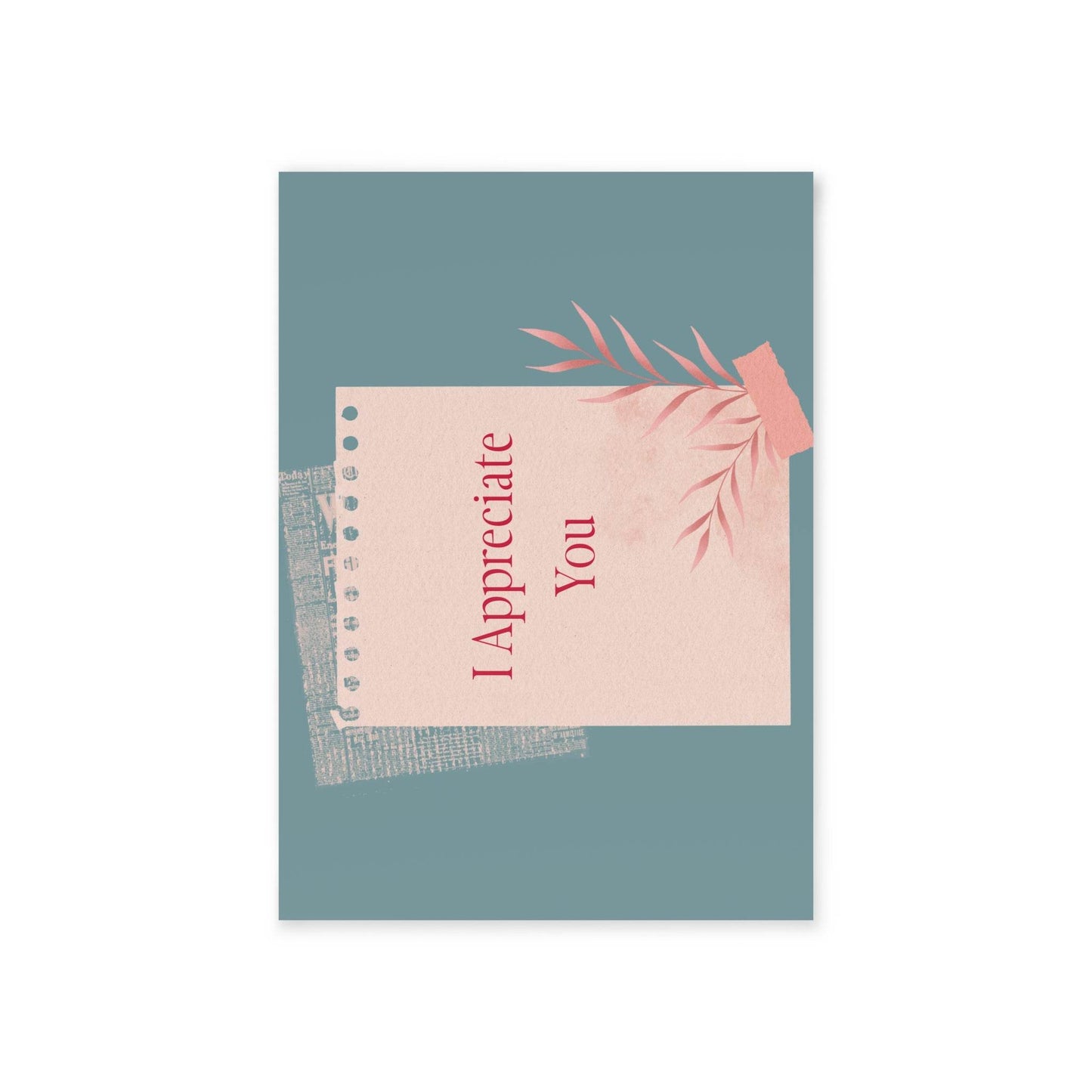 The Dreamer's Bookshop Appreciation "I Appreciate You" Print Card - The Dreamer's Bookshop.