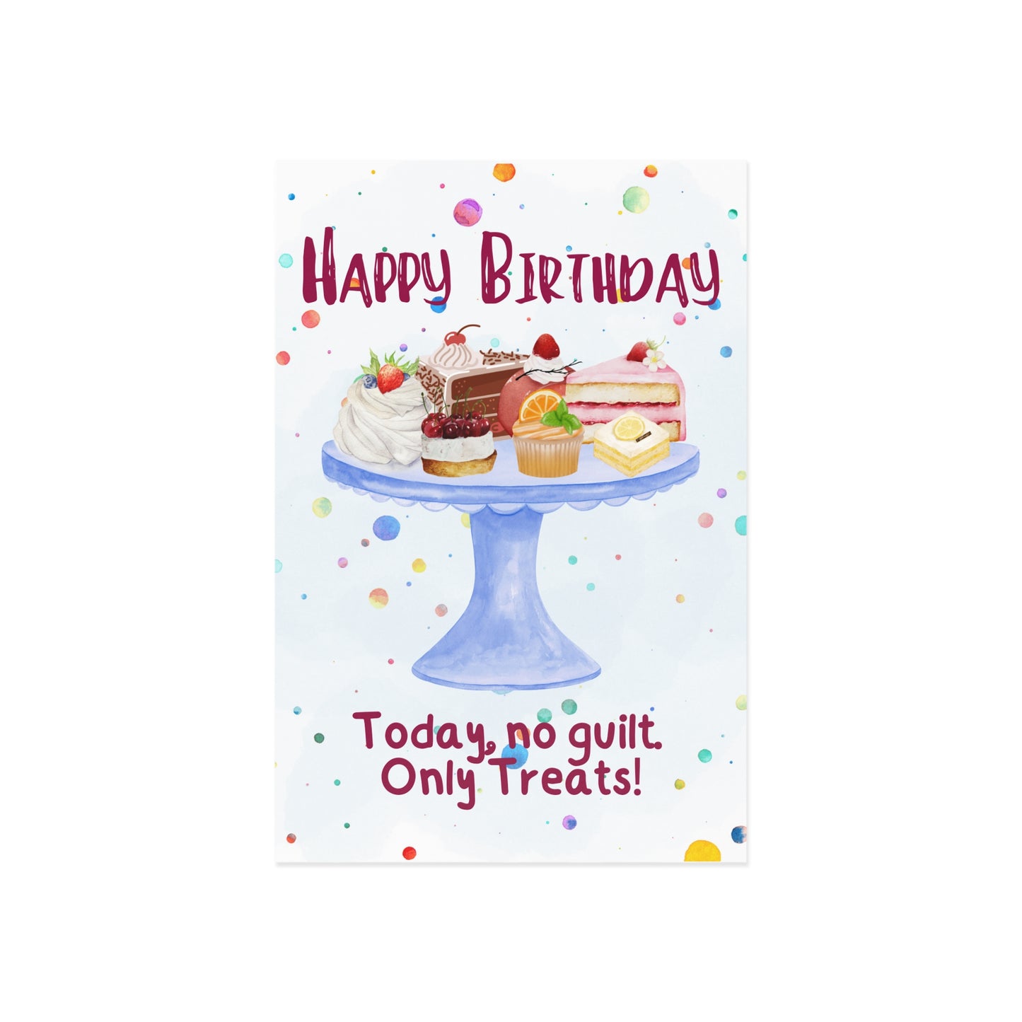 The Dreamer's Bookshop "Only Treats" Birthday Card - The Dreamer's Bookshop.