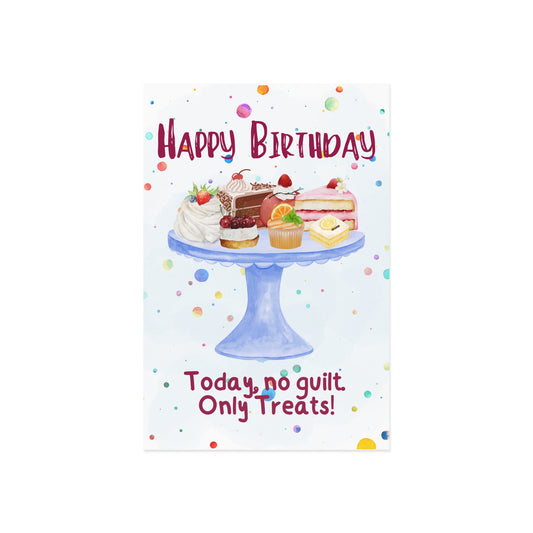 The Dreamer's Bookshop "Only Treats" Birthday Card - The Dreamer's Bookshop.