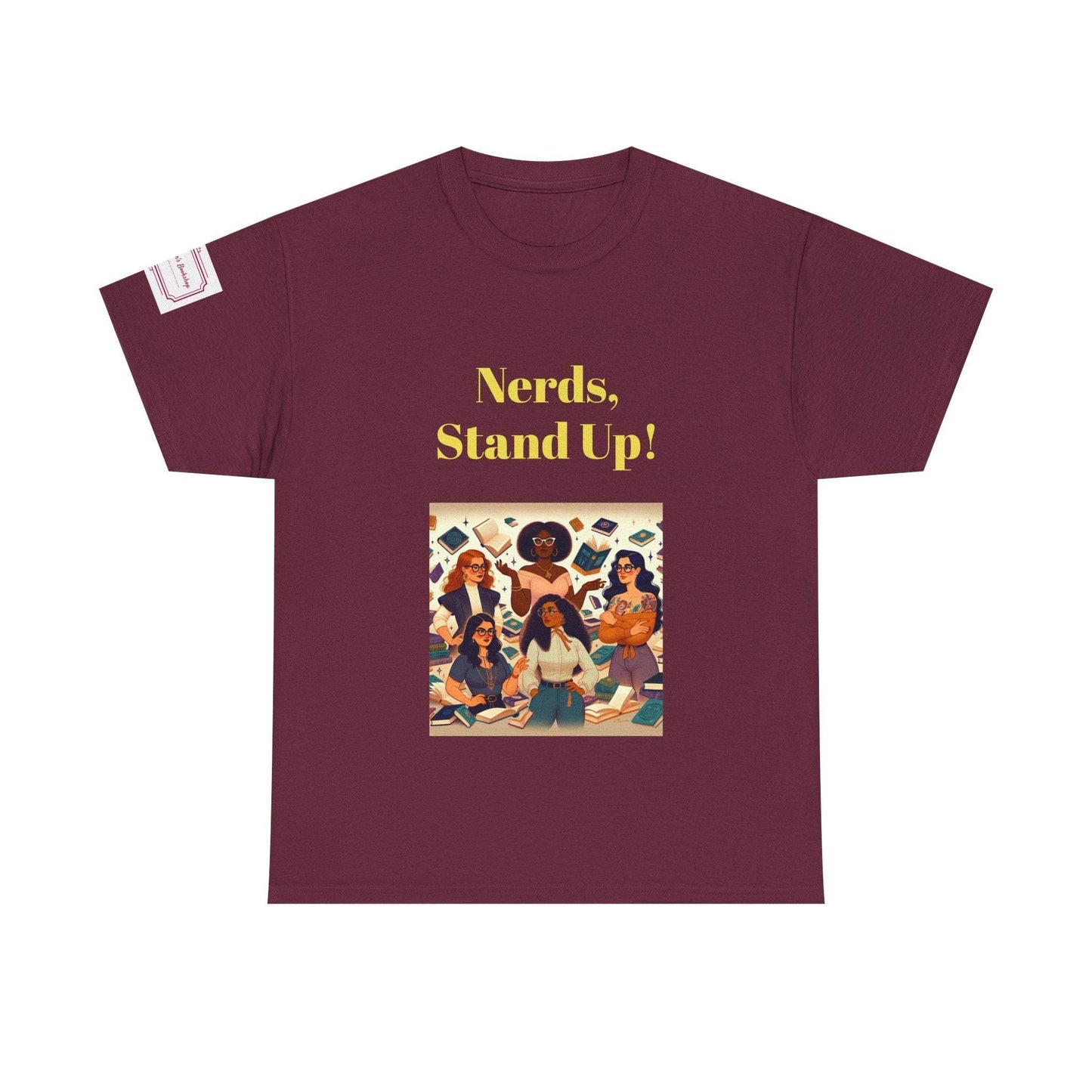 Nerds Stand Up - Unisex Heavy Cotton Tee - Book Lovers - The Dreamer's Bookshop.